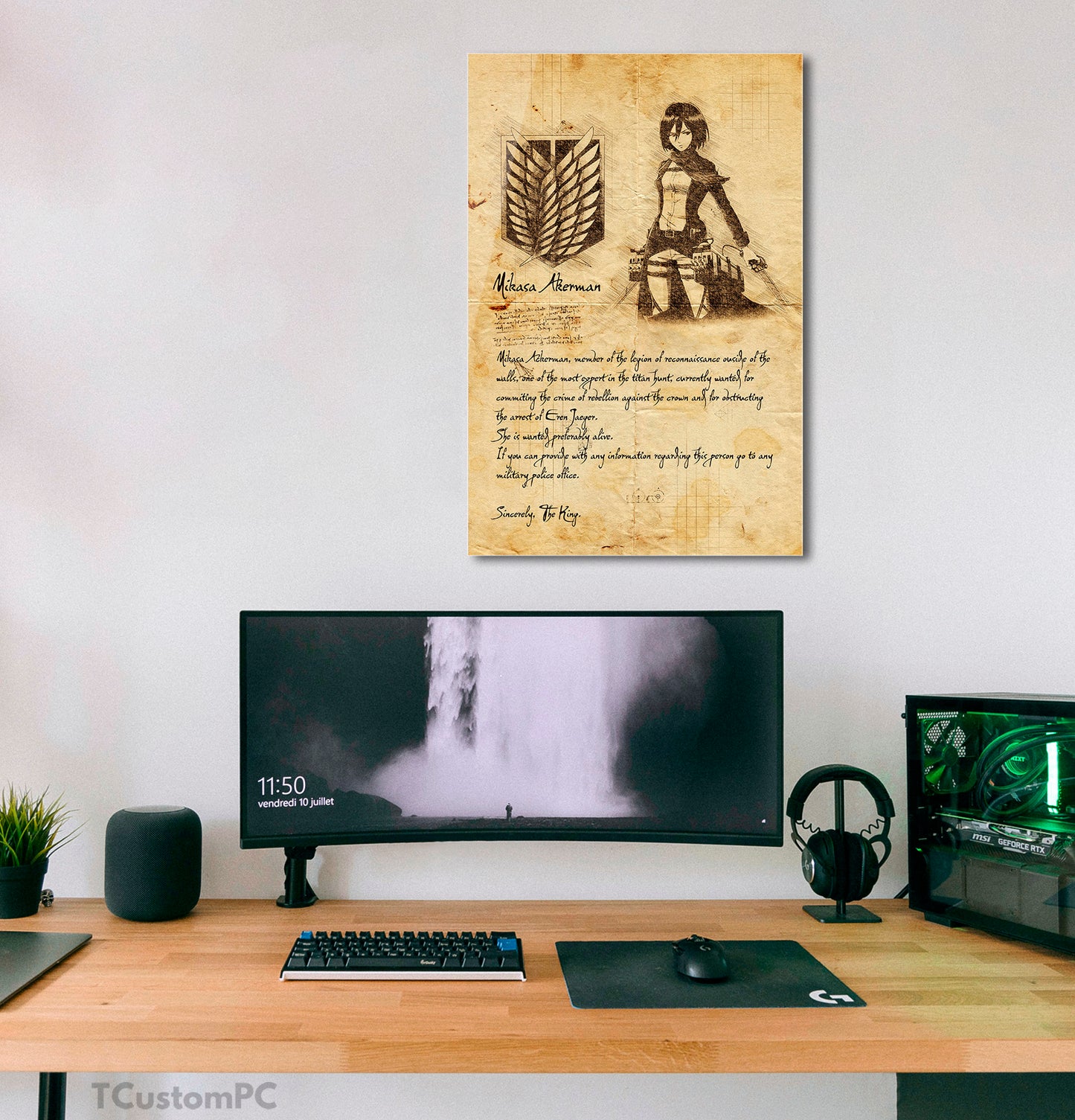 Wanted Mikasa painting