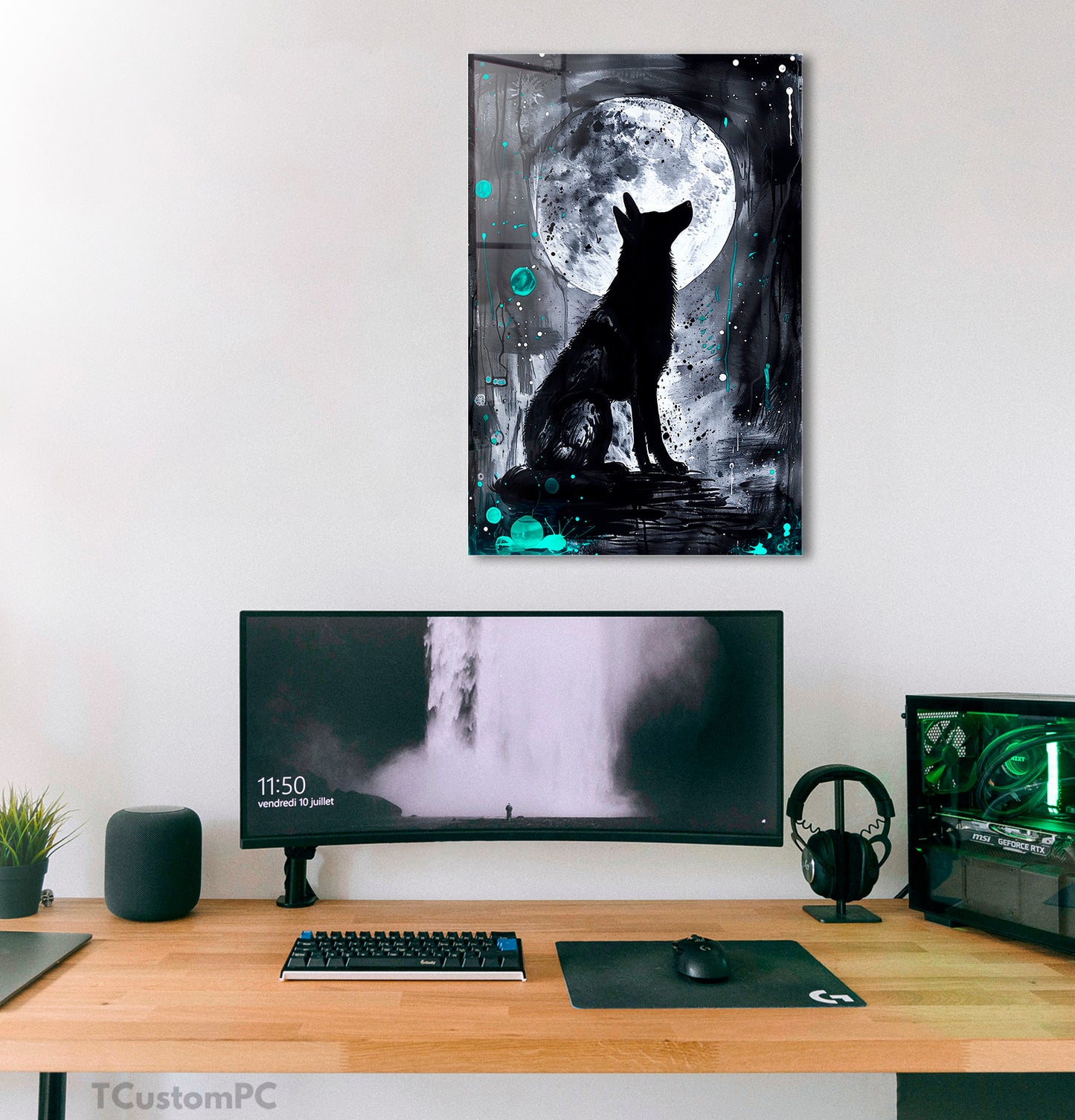 Cuadro Wolf moon