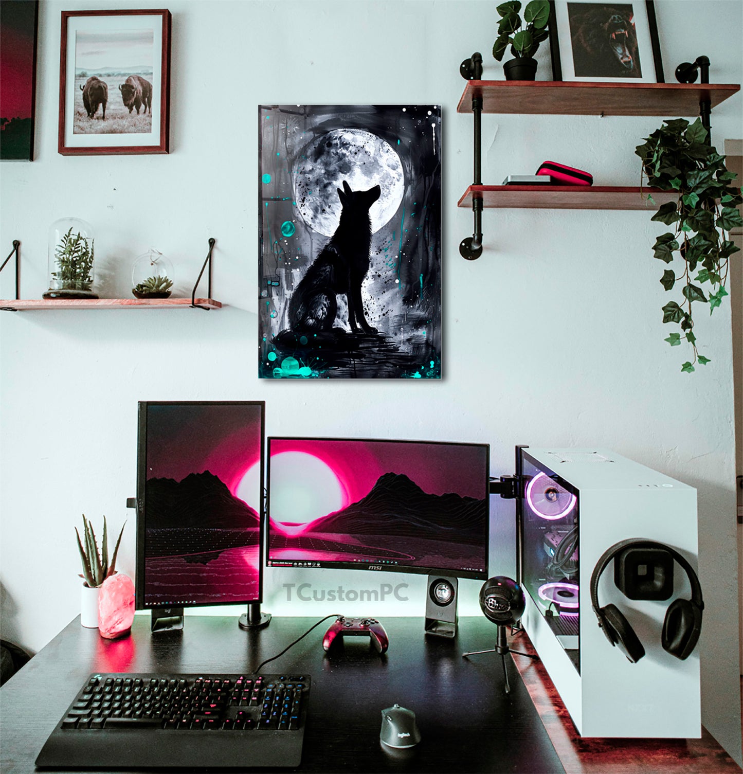 Cuadro Wolf moon