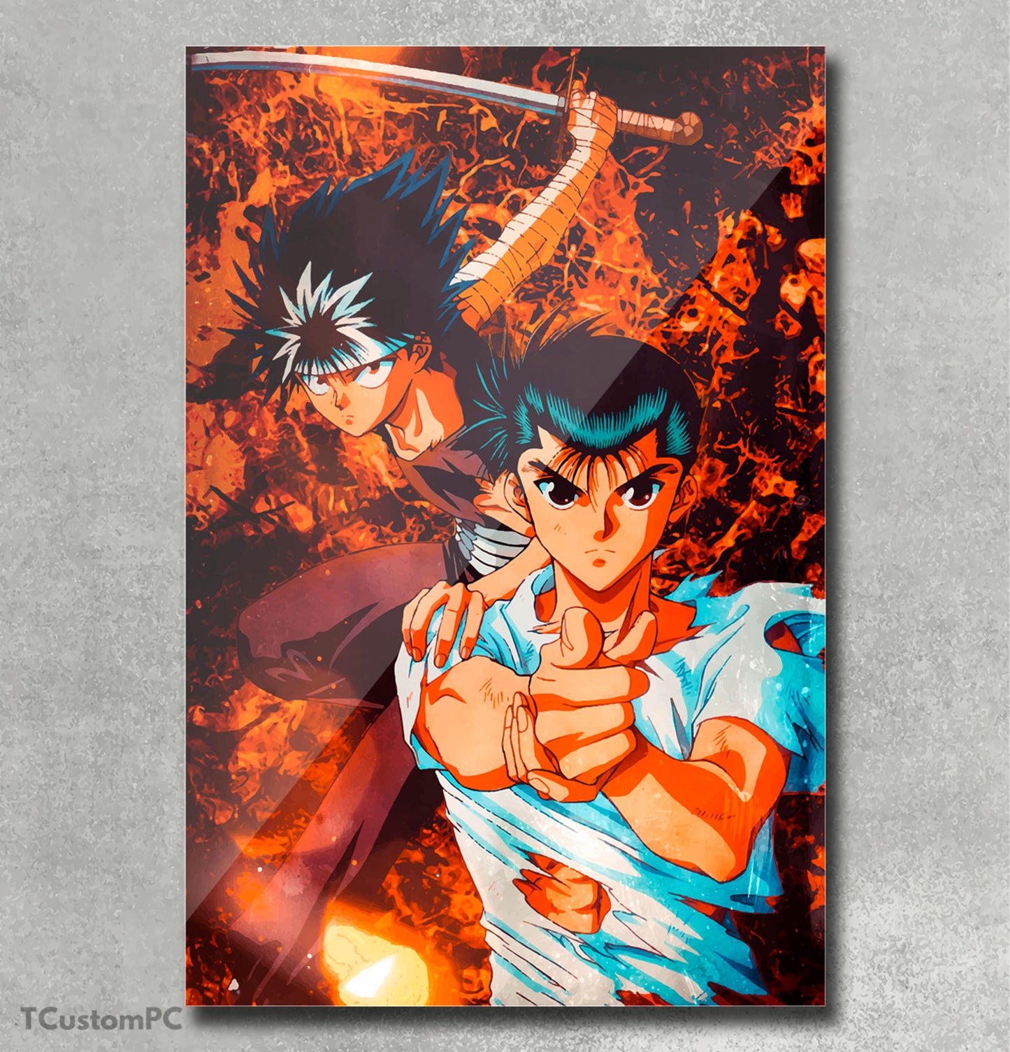 Yuyu Hakusho Hiei uraneshi vector painting
