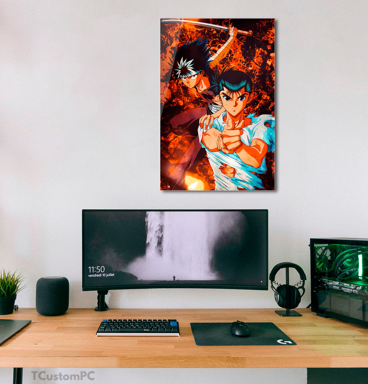 Yuyu Hakusho Hiei uraneshi vector painting