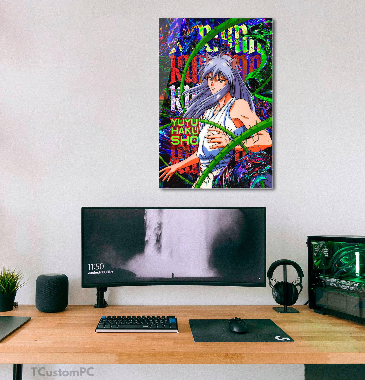 Cuadro Yuyu Hakusho Kurama Yuki Acid