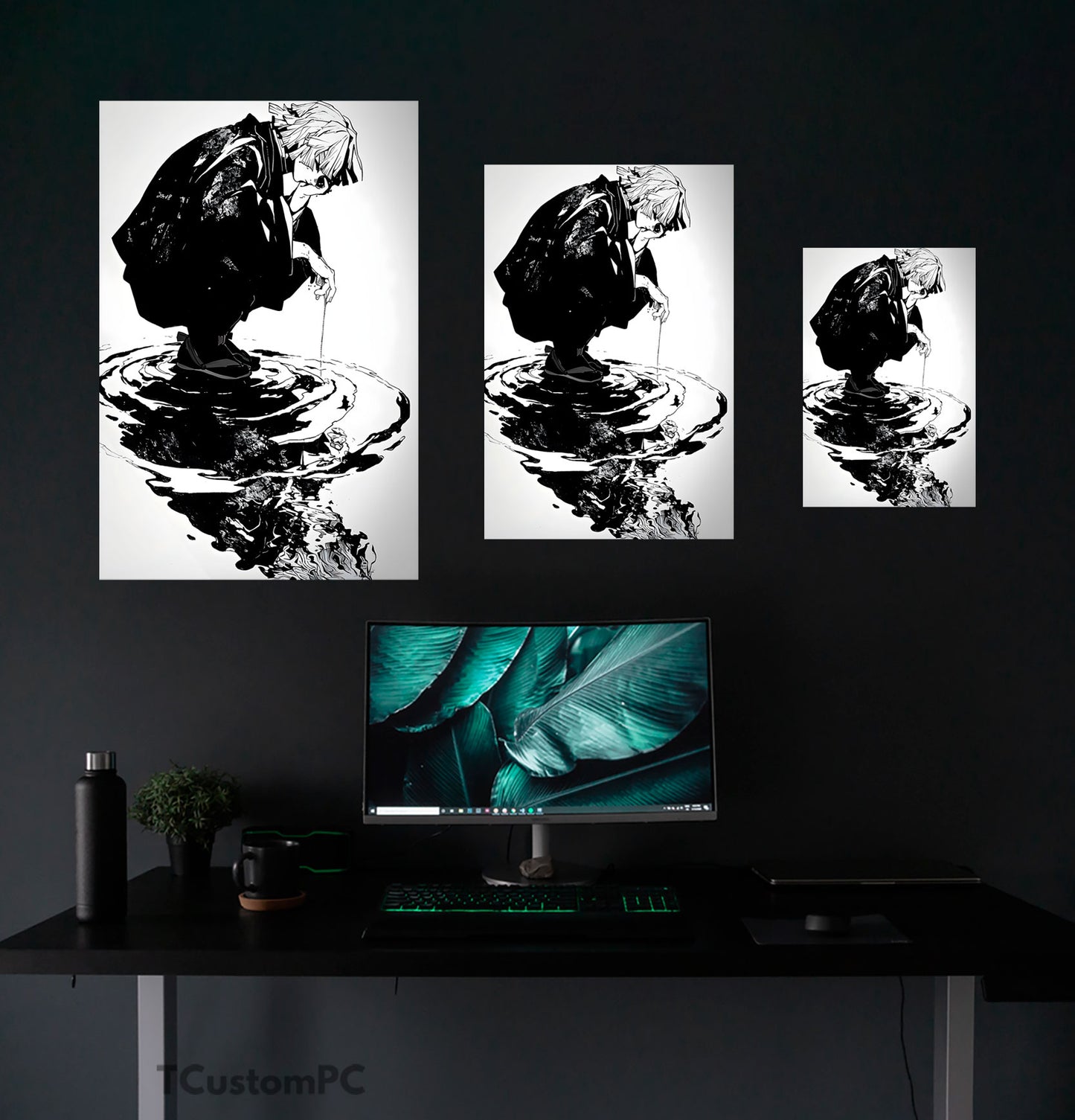 Cuadro Zenitsu Black Paint