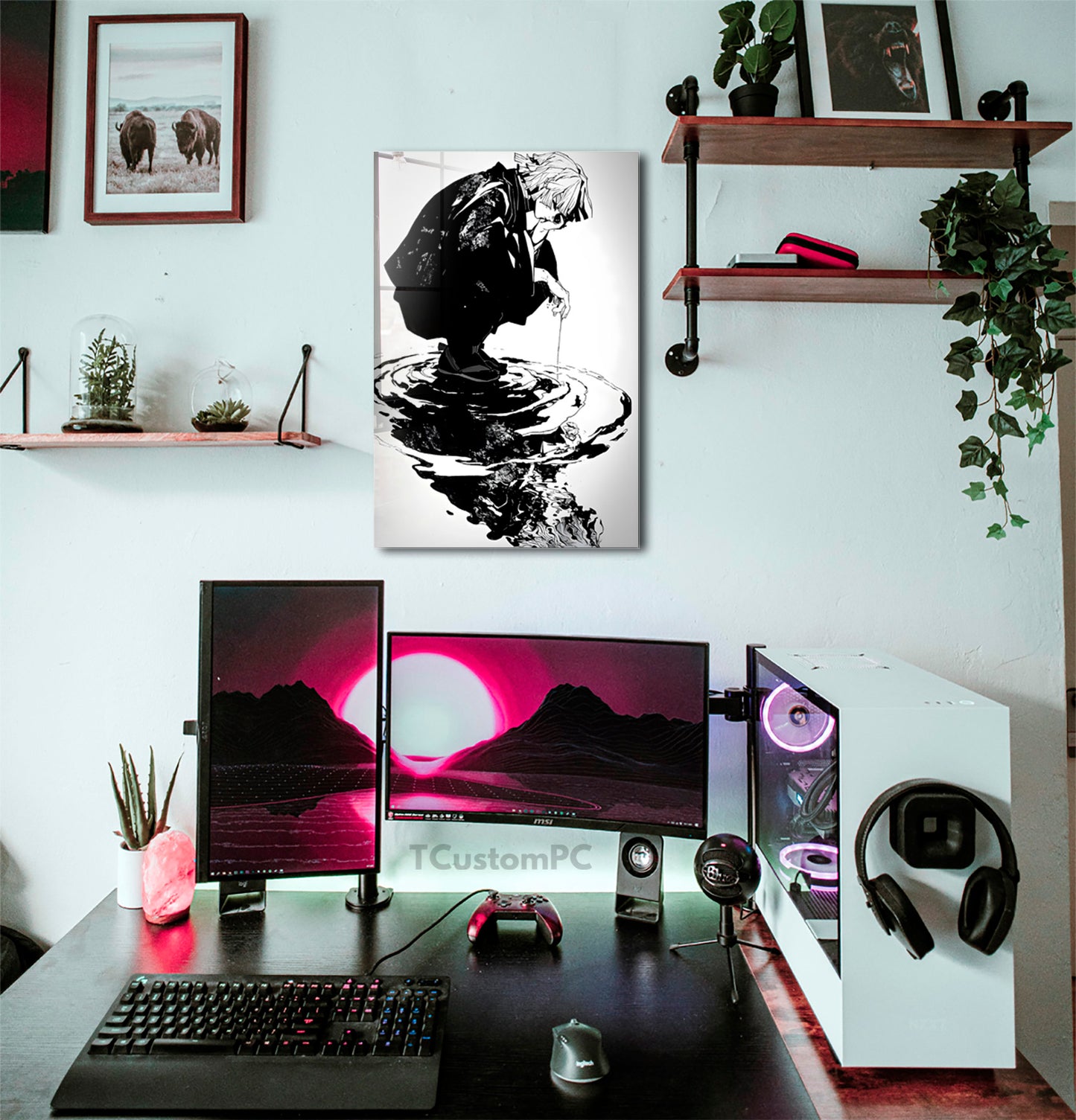 Cuadro Zenitsu Black Paint