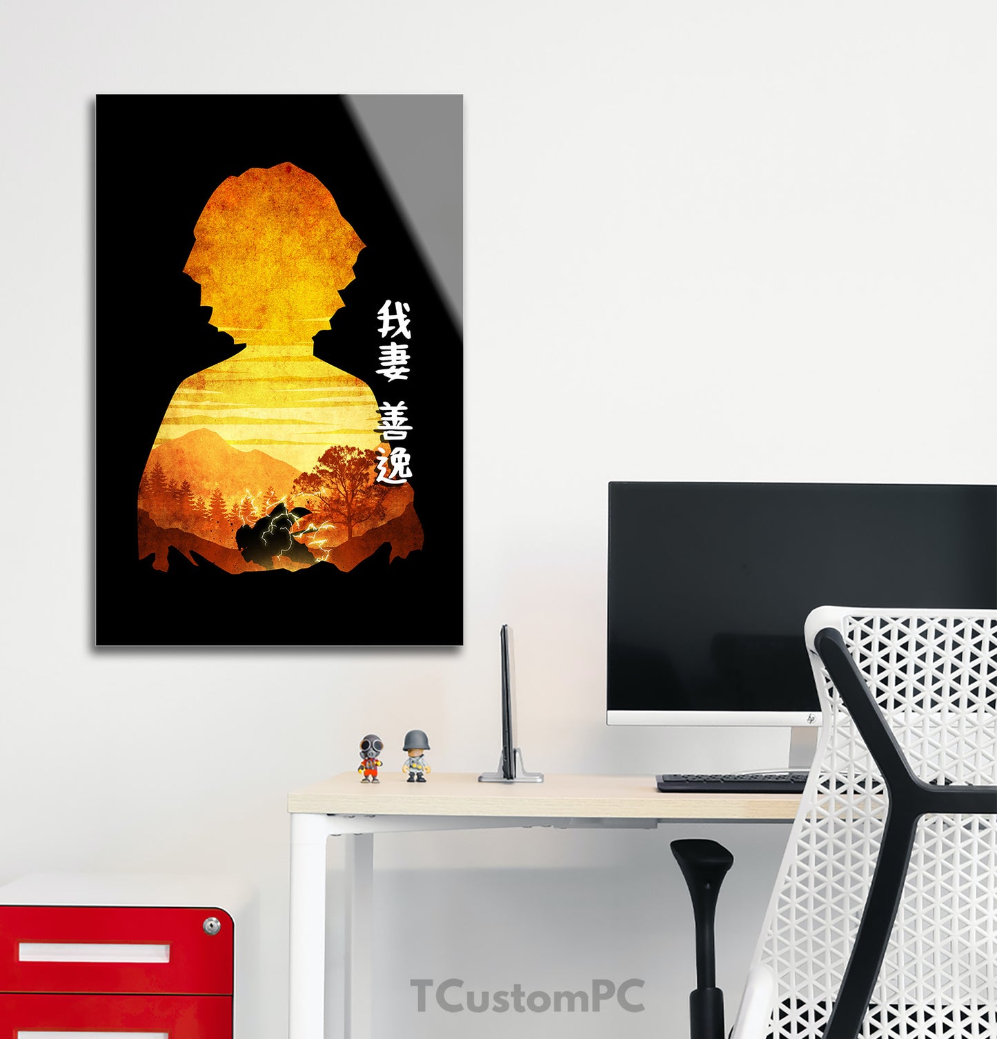 Cuadro Zenitsu Minimalist Silhouette