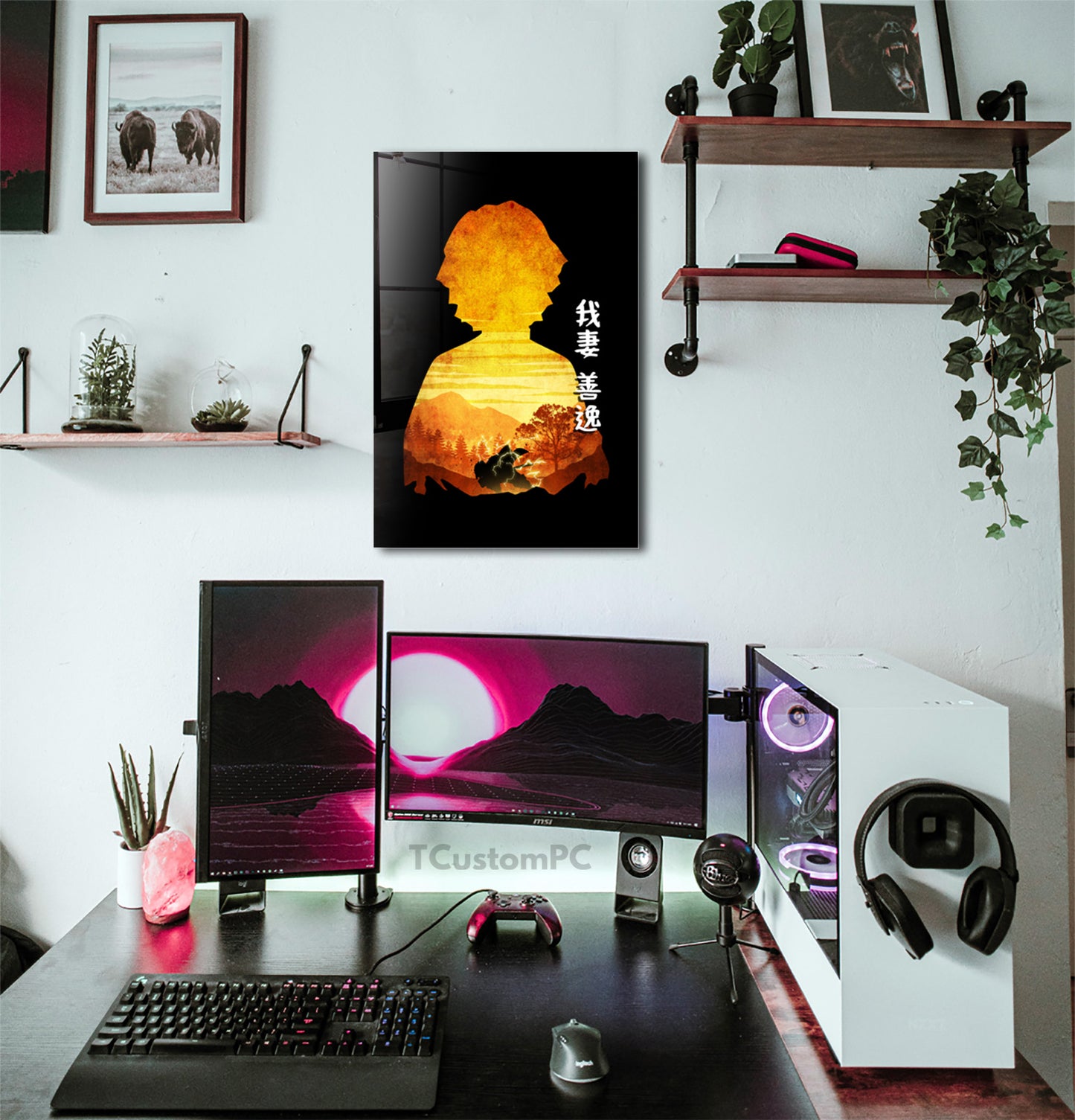 Cuadro Zenitsu Minimalist Silhouette
