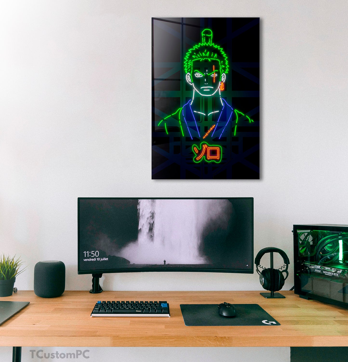 Pintura de néon Zoro 2