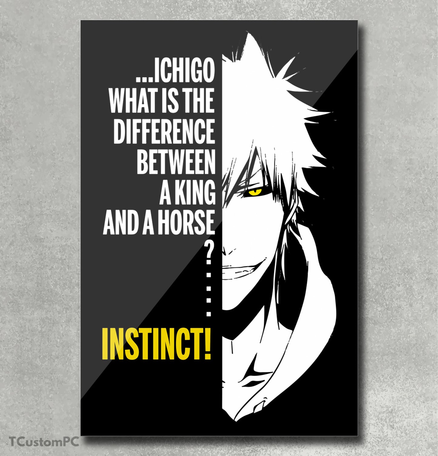 Cuadro Bleach White ichigo vector