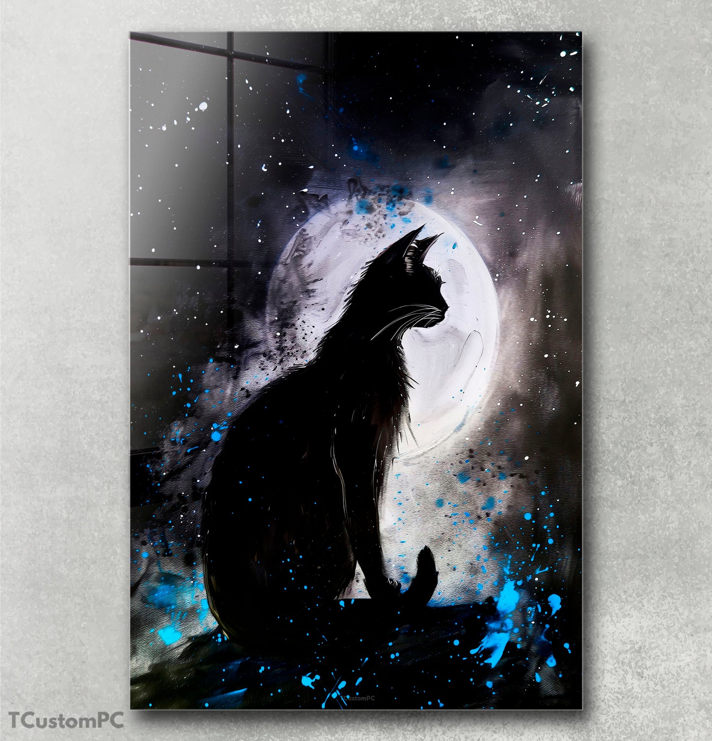 Cuadro cat night