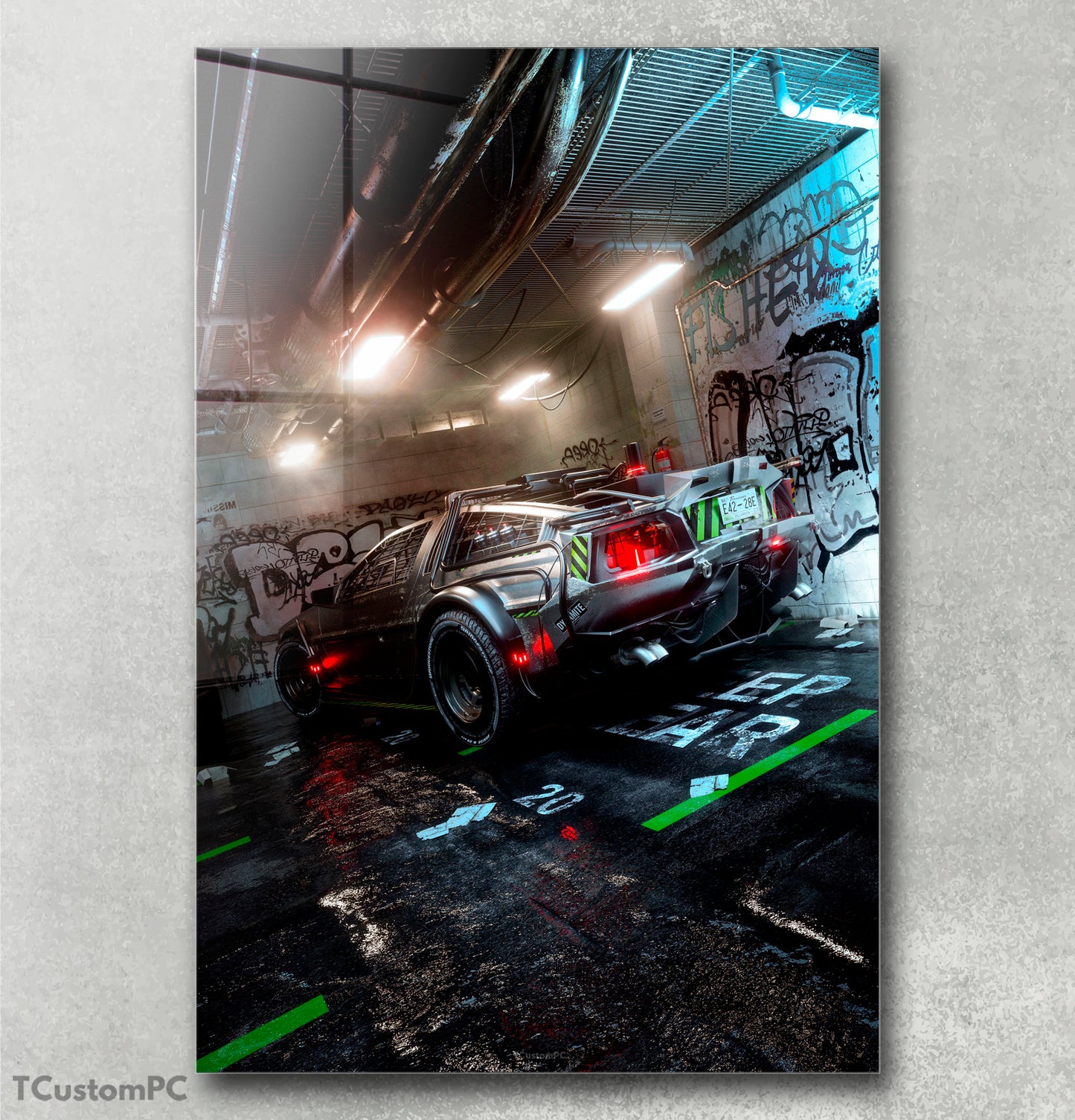 Cuadro cyber deLorean2