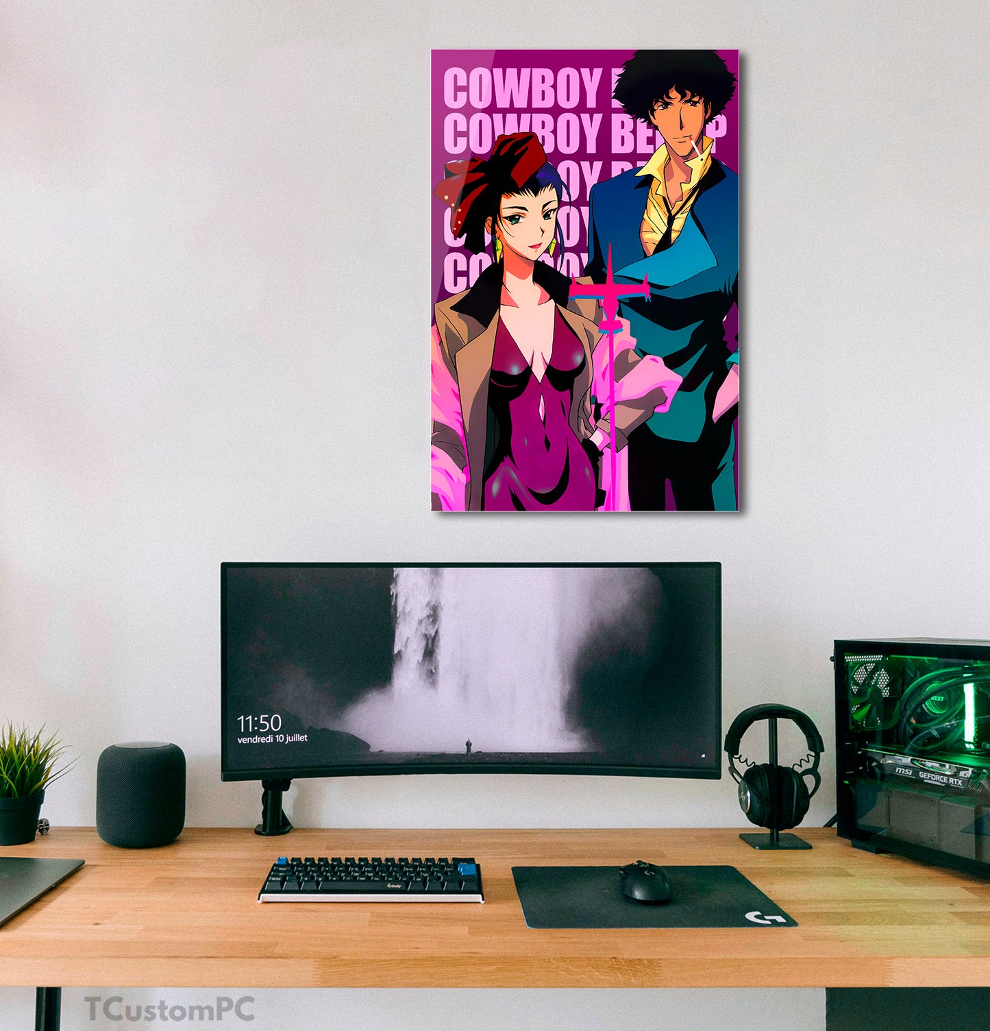Cuadro Faye spike neon cowboy bebop