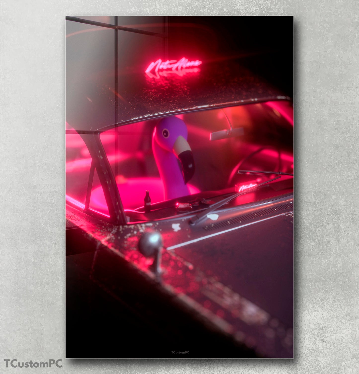 Cuadro flamingo3