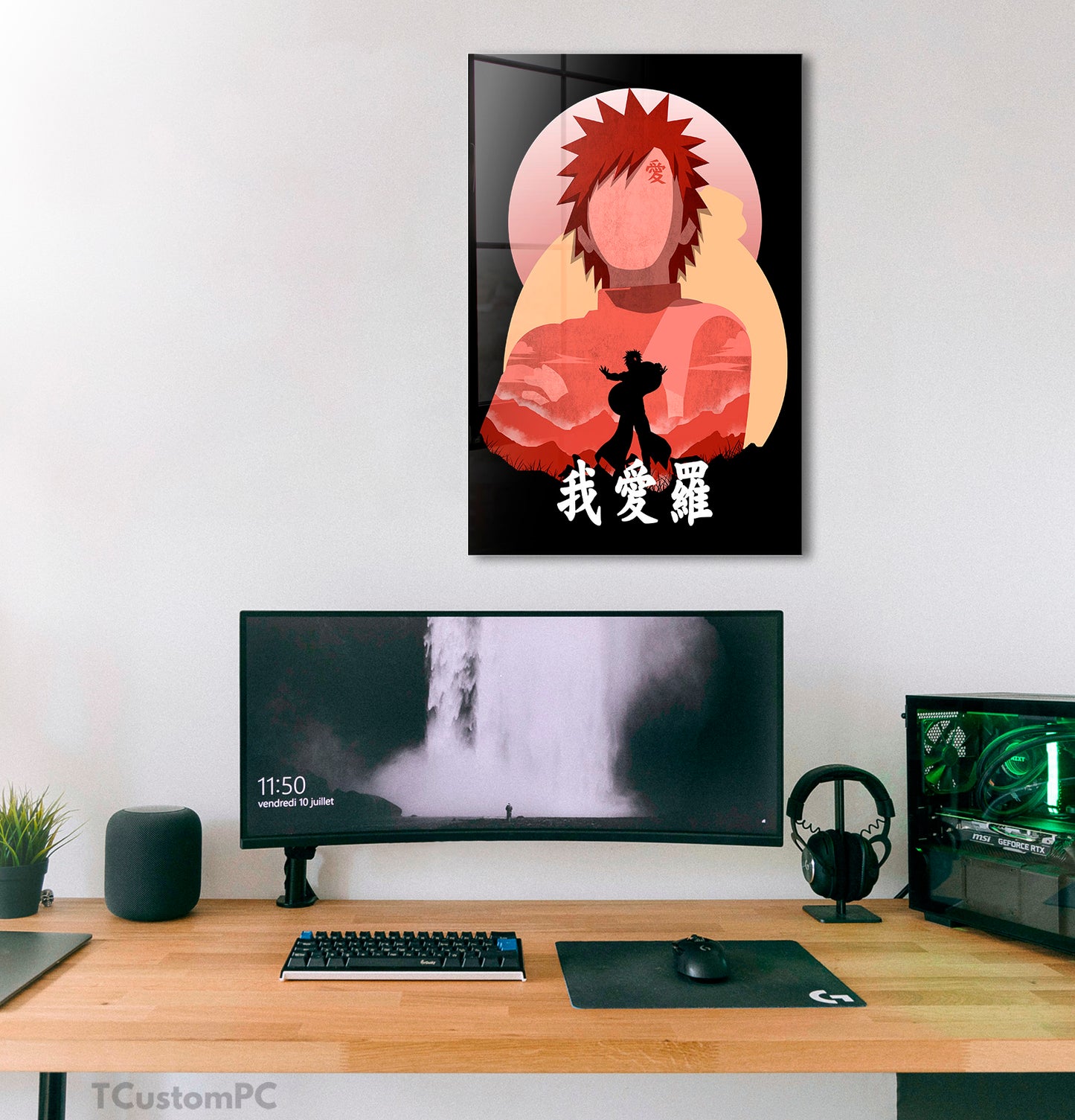 Cuadro Gaara Anime shadow