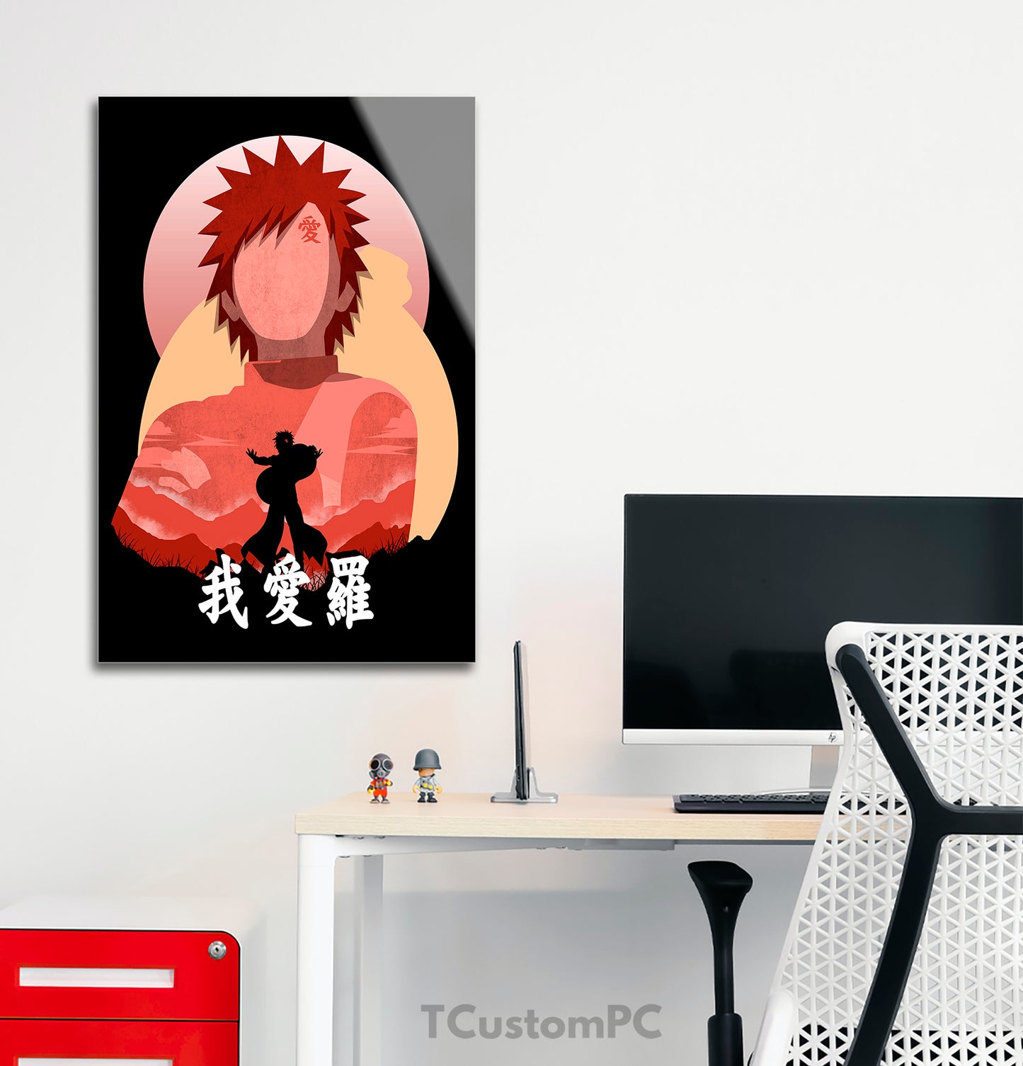 Cuadro Gaara Anime shadow