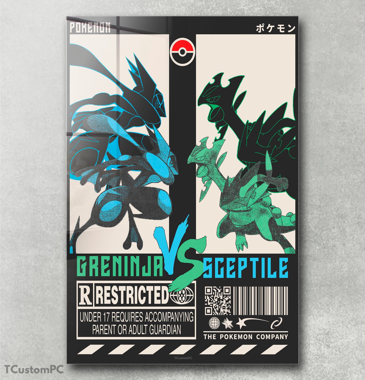 Cuadro greninja vs sceptileFINAL