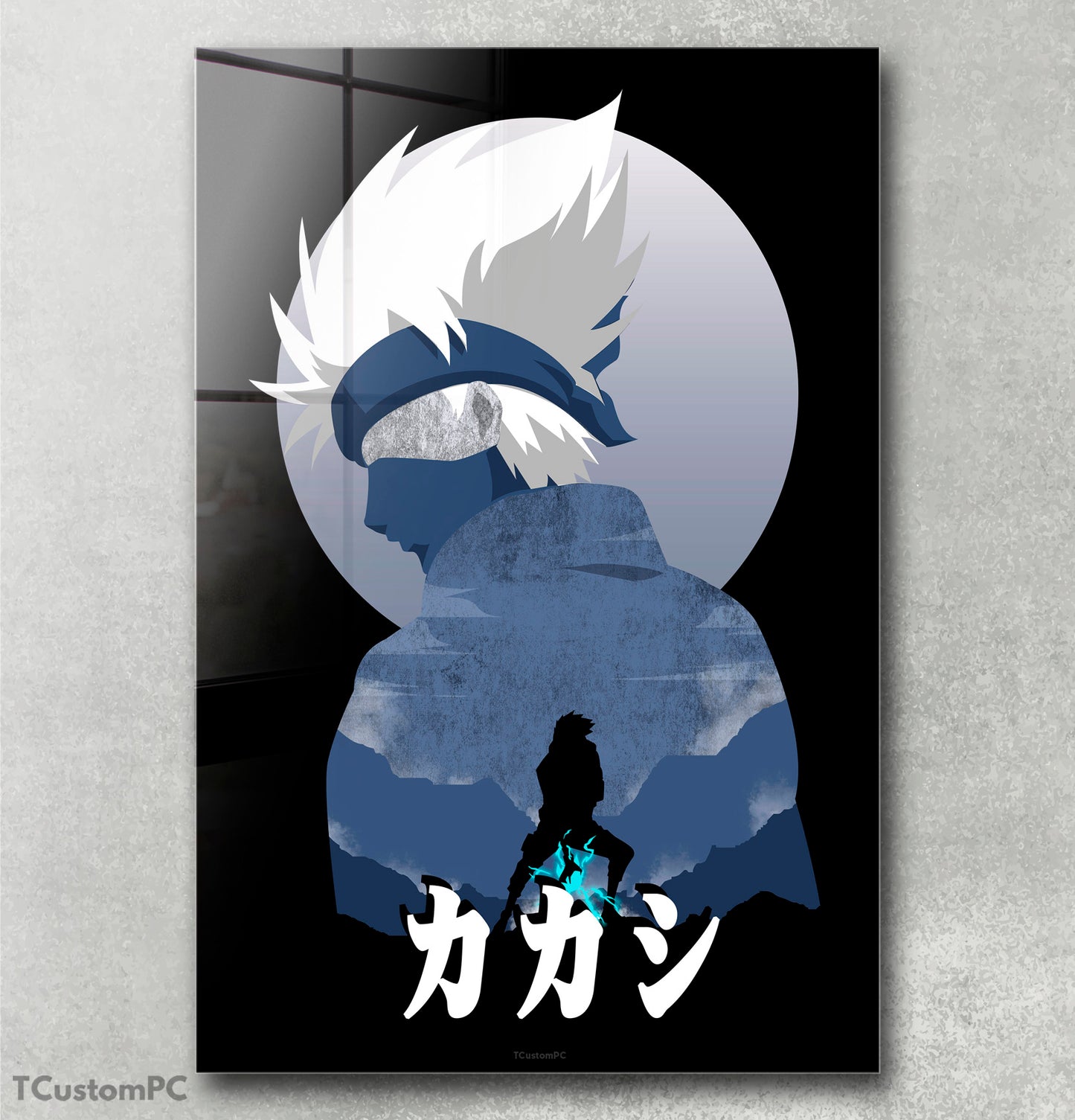 Cuadro Kakashi Anime shadow