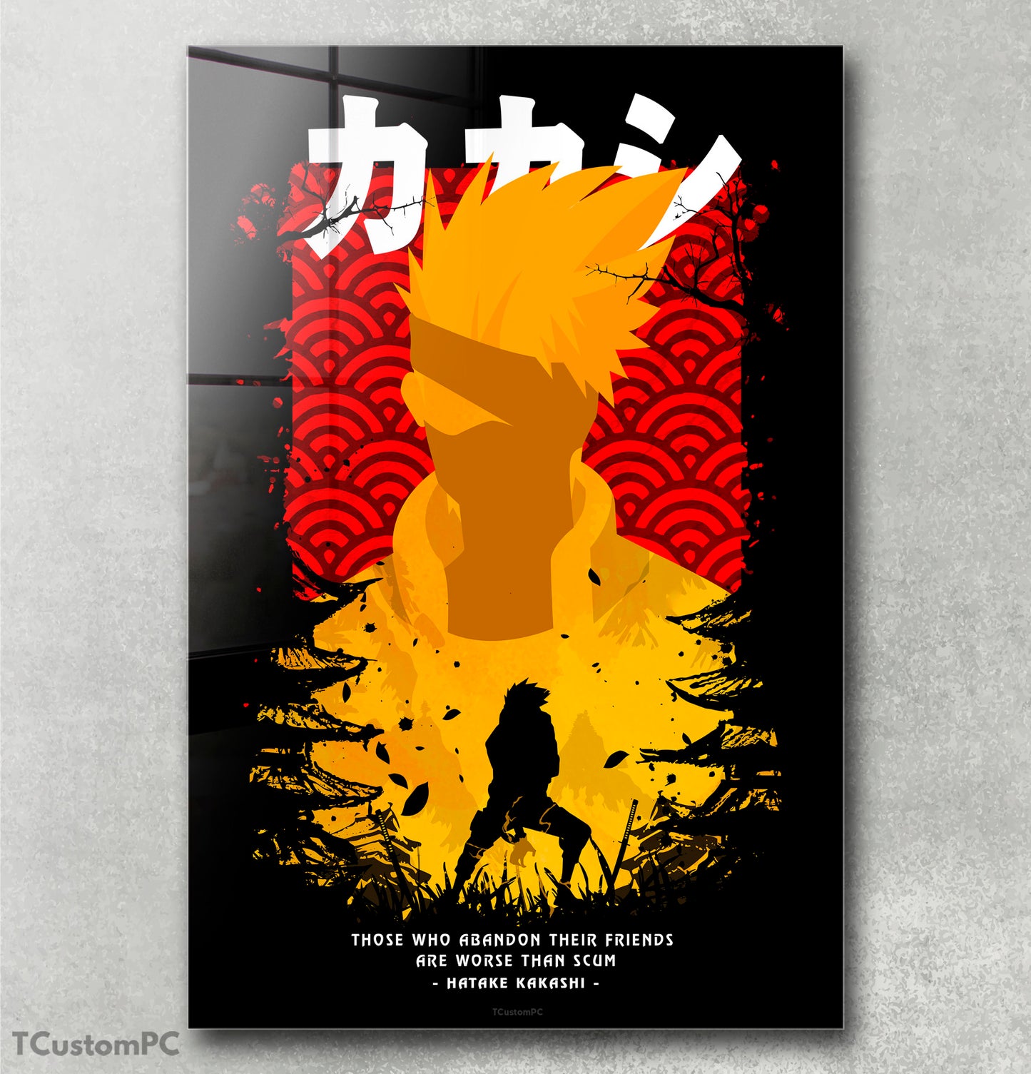 Cuadro kakashi Red-yellow