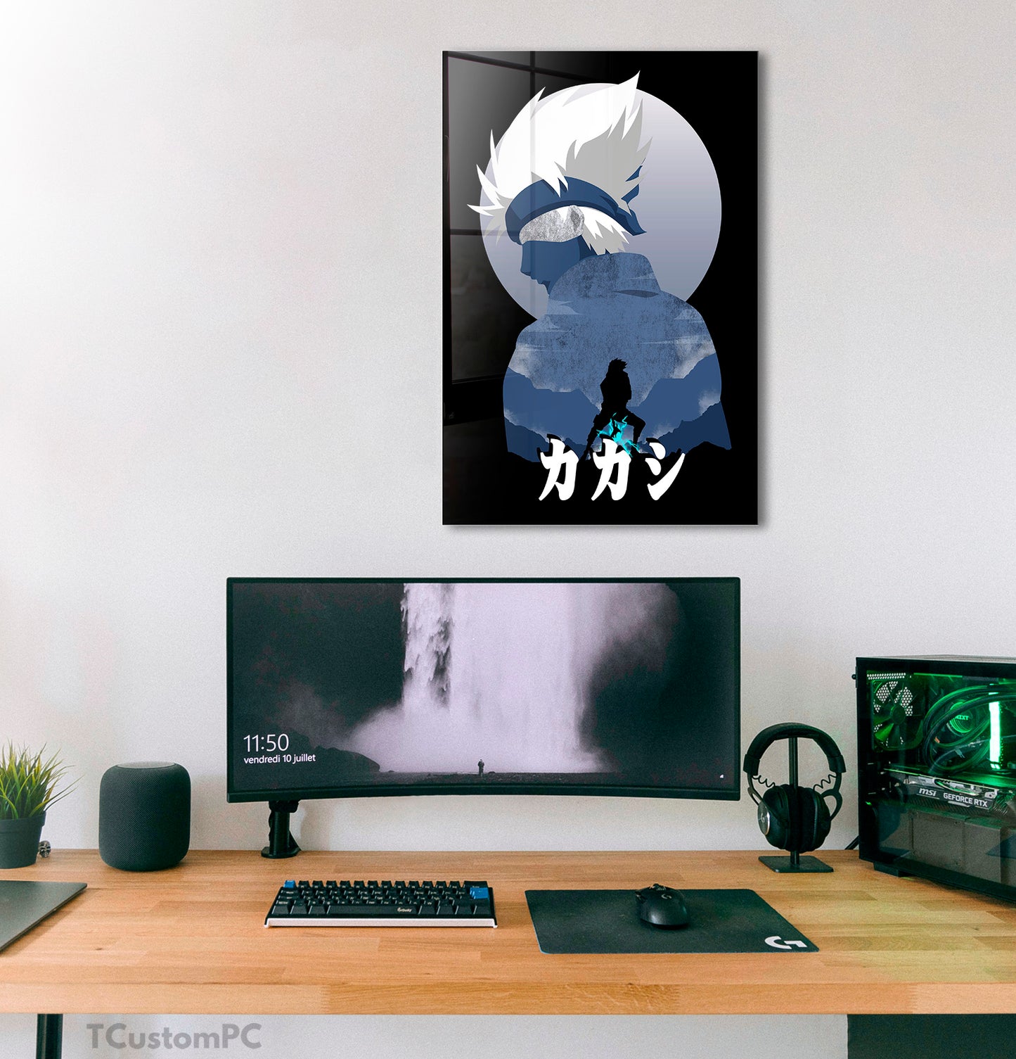 Cuadro Kakashi Anime shadow