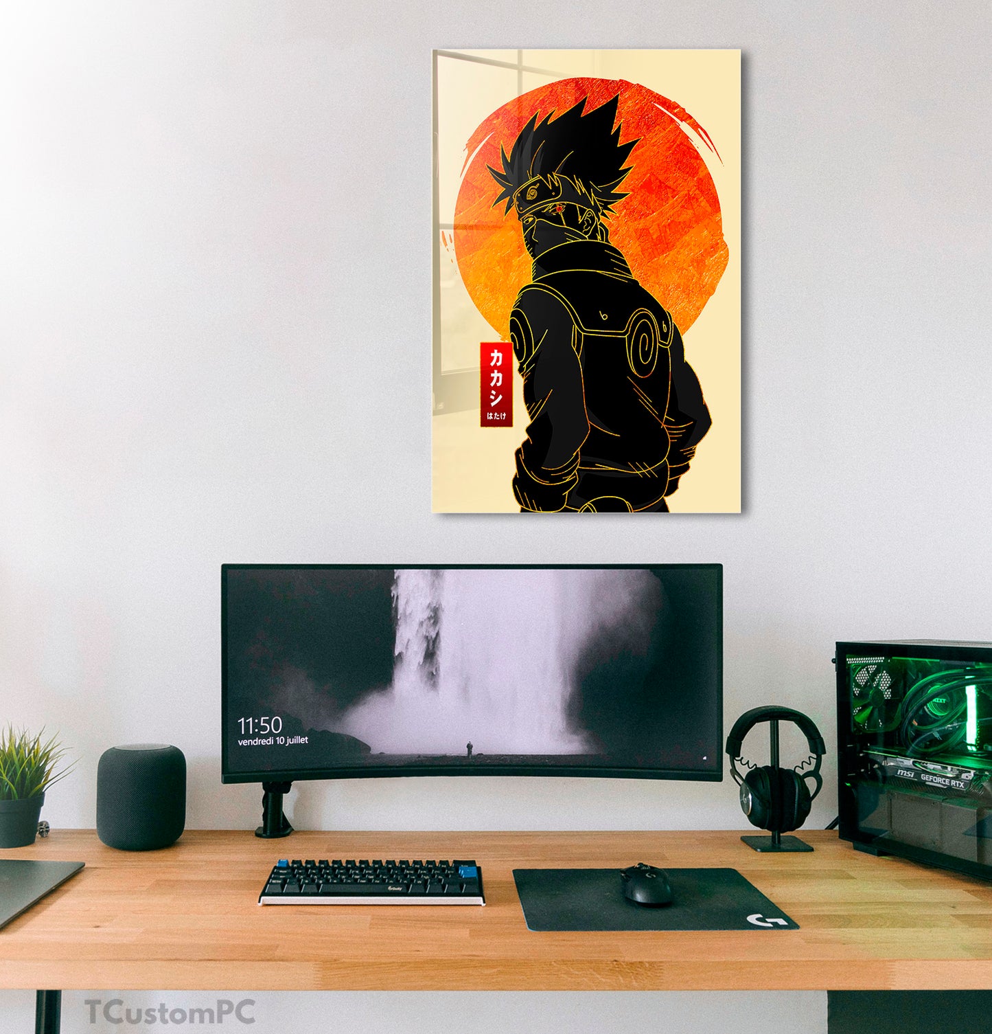 Cuadro Kakashi Gold line