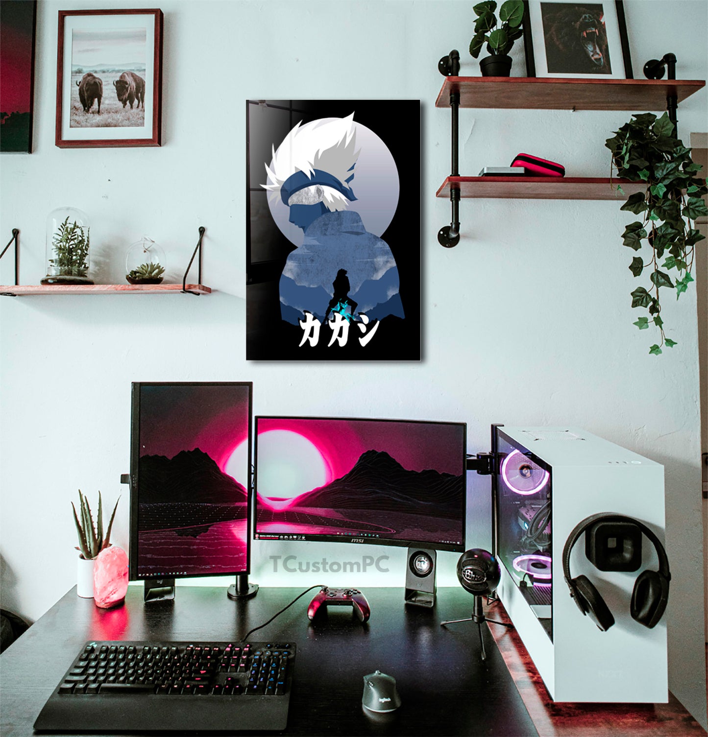 Cuadro Kakashi Anime shadow