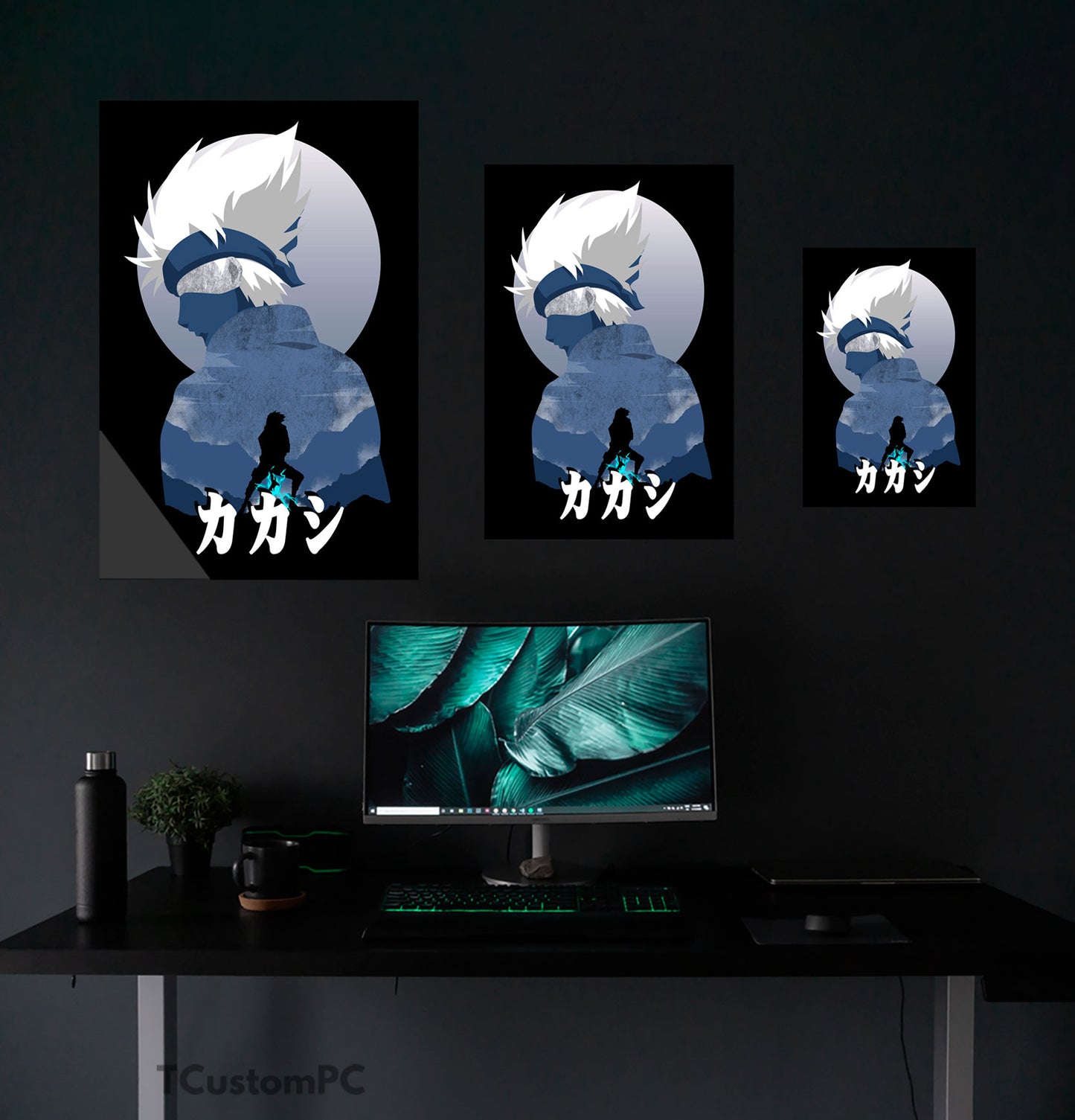 Cuadro Kakashi Anime shadow