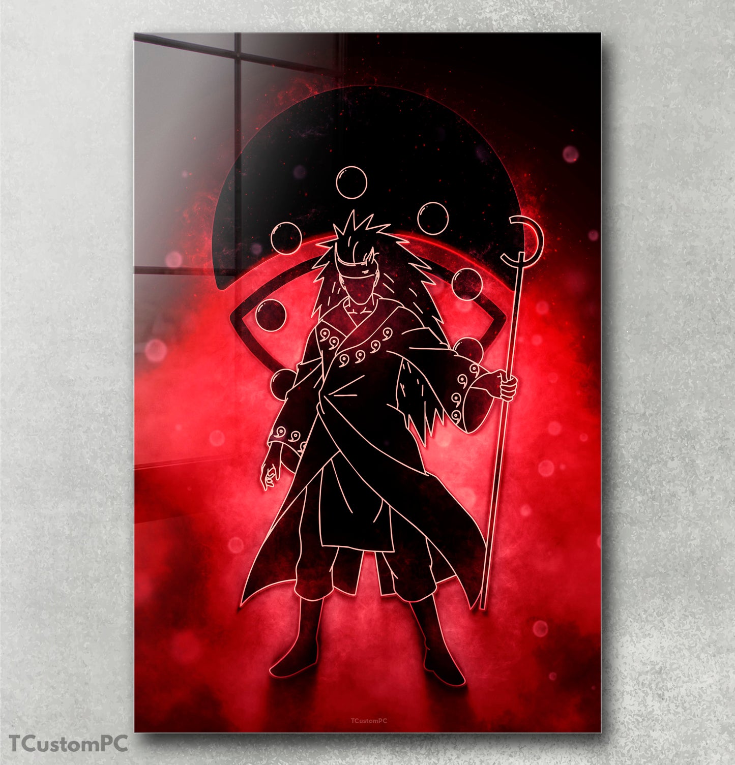 Pintura de linha do personagem Madara