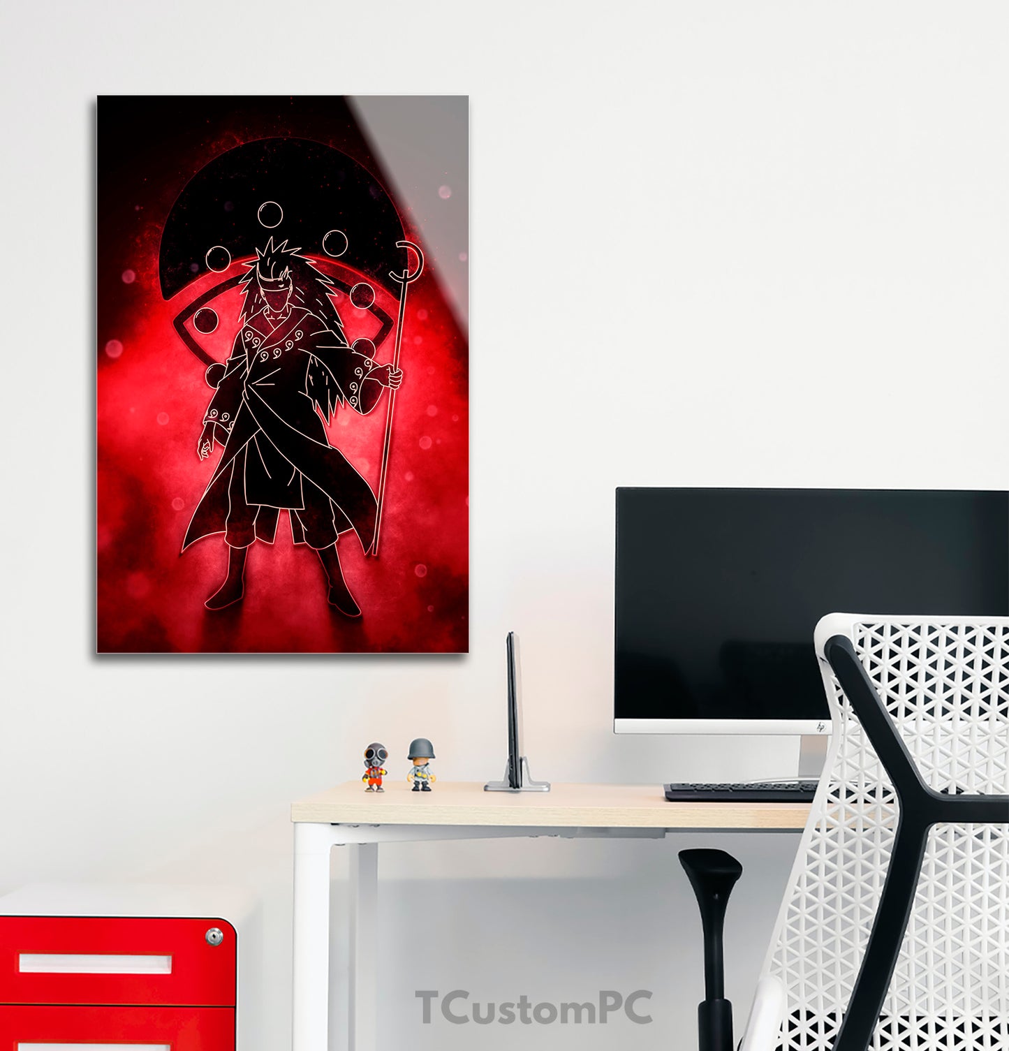 Pintura de linha do personagem Madara