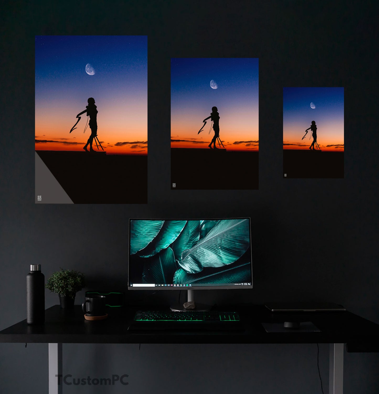Cuadro Mikasa sunset, Attack on Titan
