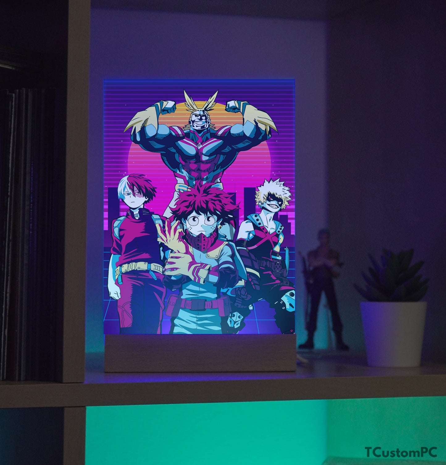 TC-Lamp my hero academia 80s Retro