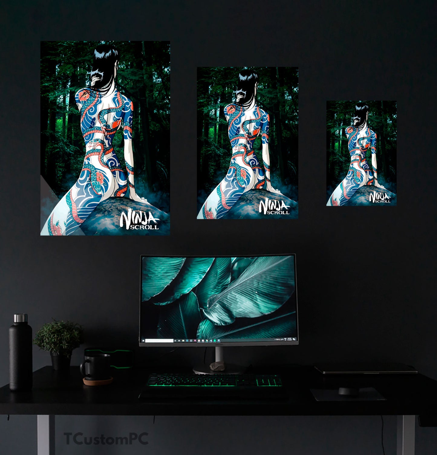 Cuadro Ninja scroll benisato vector
