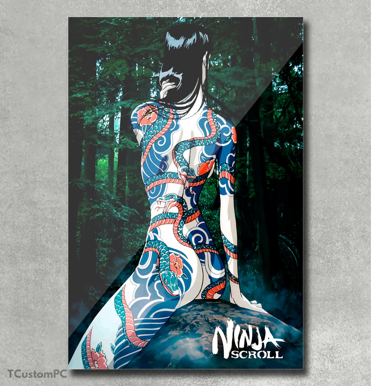 Cuadro Ninja scroll benisato vector
