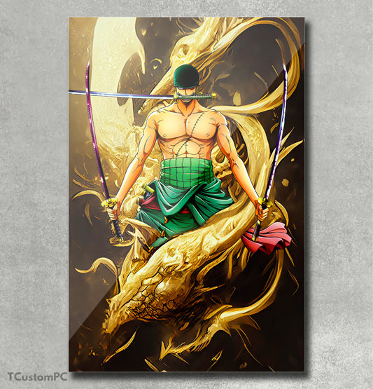 Cuadro de One piece Zoro "ultra gold ultimate"