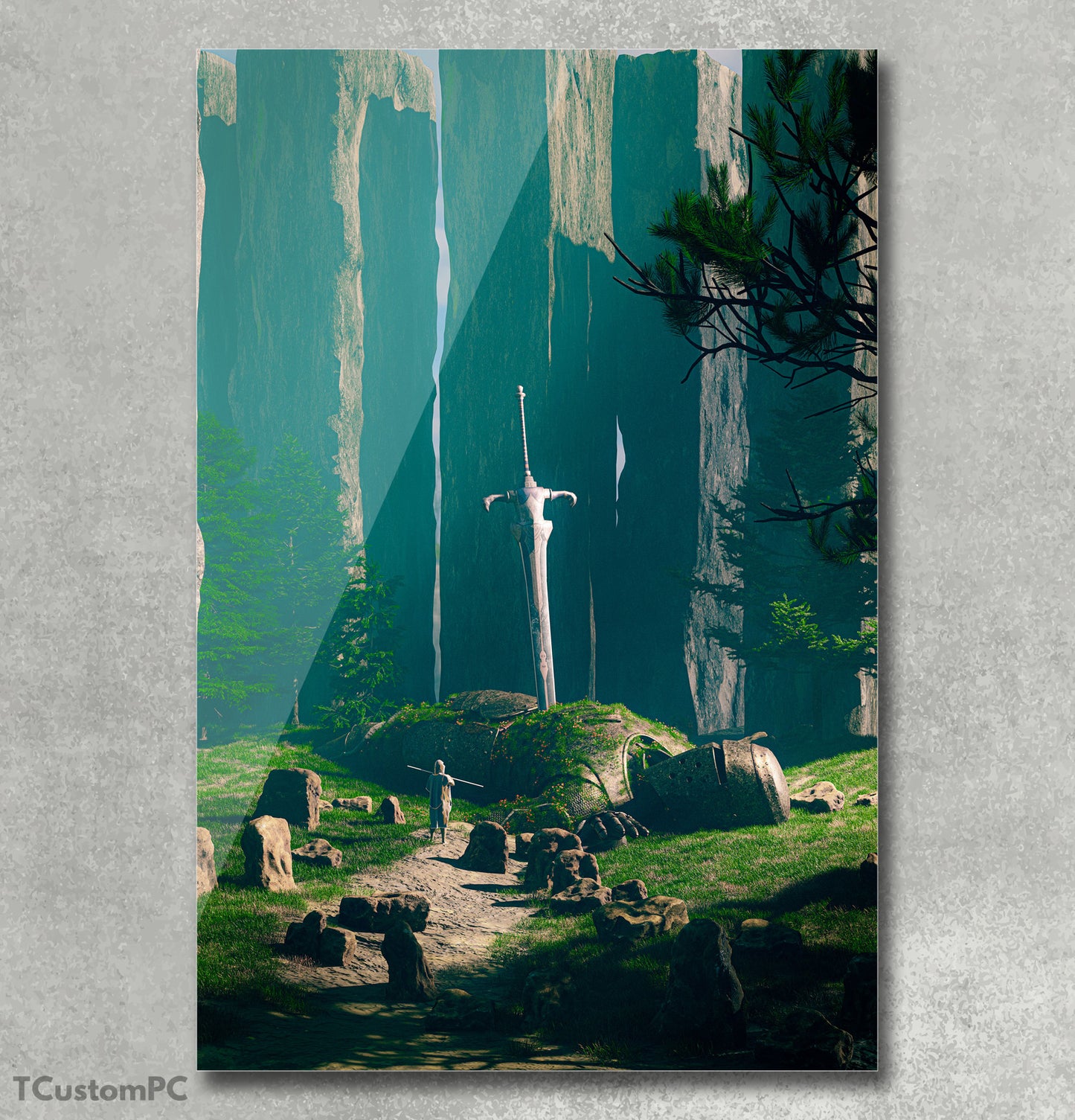 Cuadro paisaje "Ancient armor"