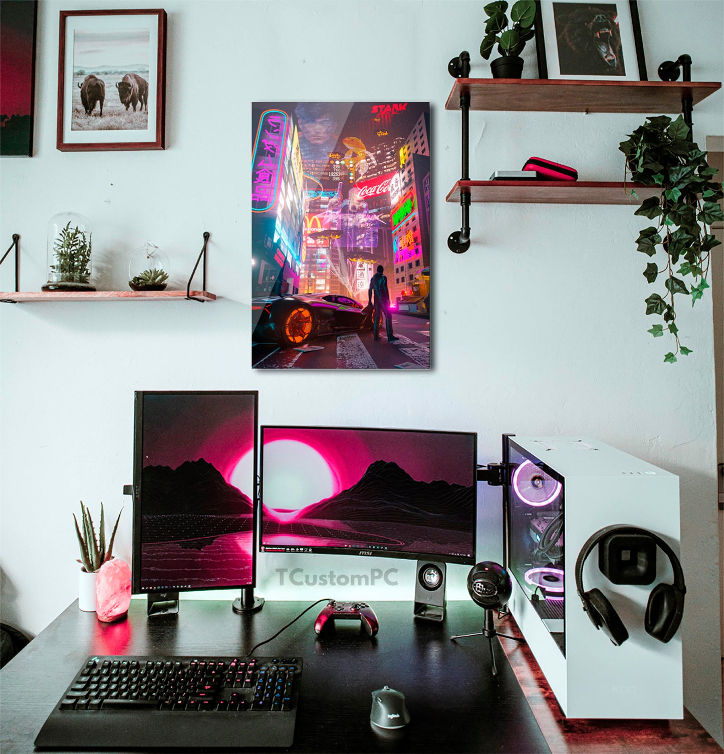 Cuadro paisaje "Cyberpunk2"