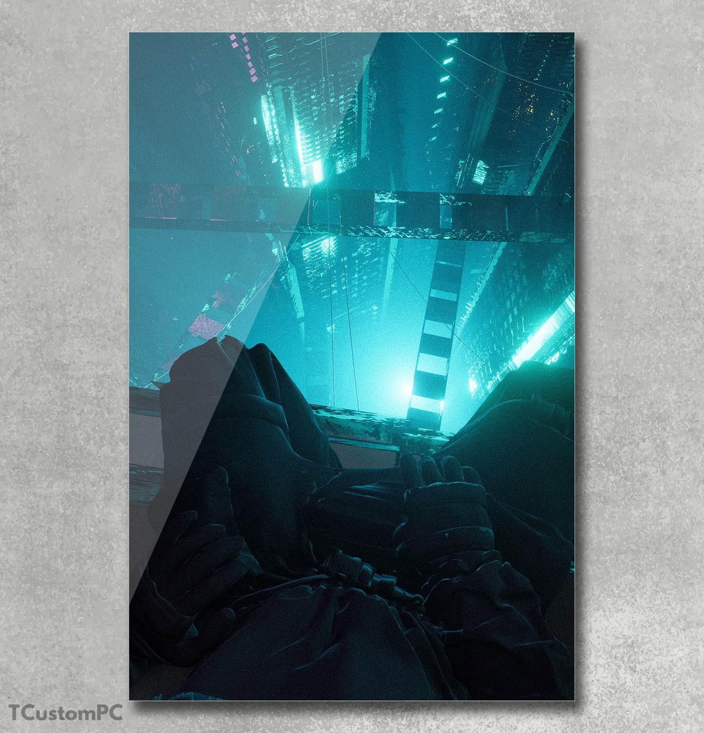 Cuadro paisaje "High sky post"