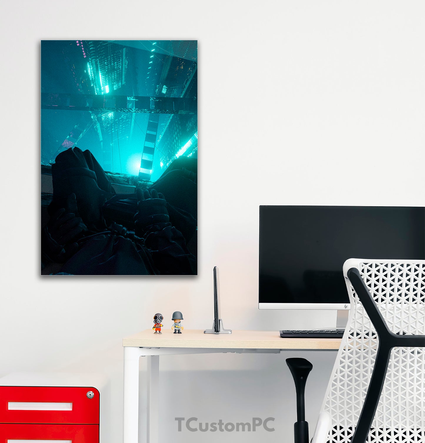 Cuadro paisaje "High sky post"