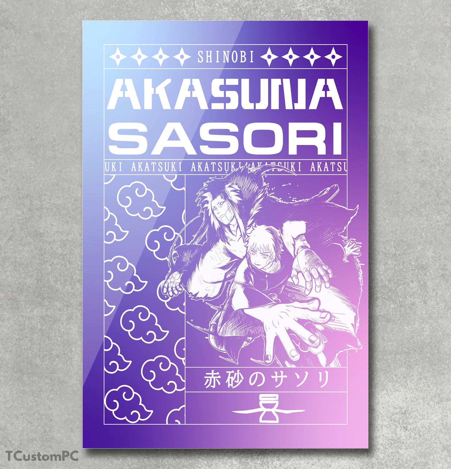 Red cloud ninja 5 Sasori painting