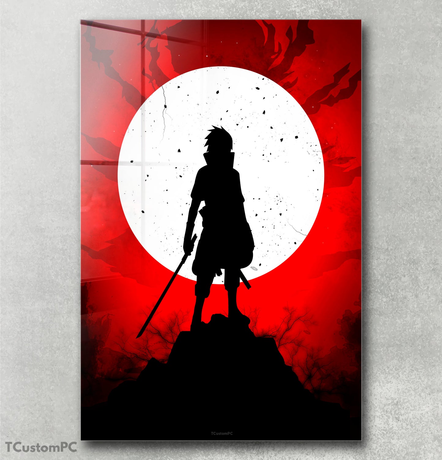 Cuadro Sasuke Red sky