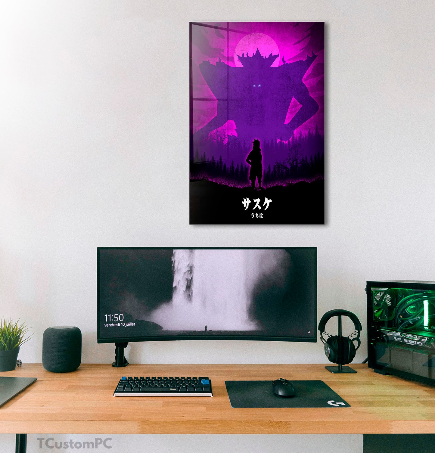 Cuadro Sasuke minimalist