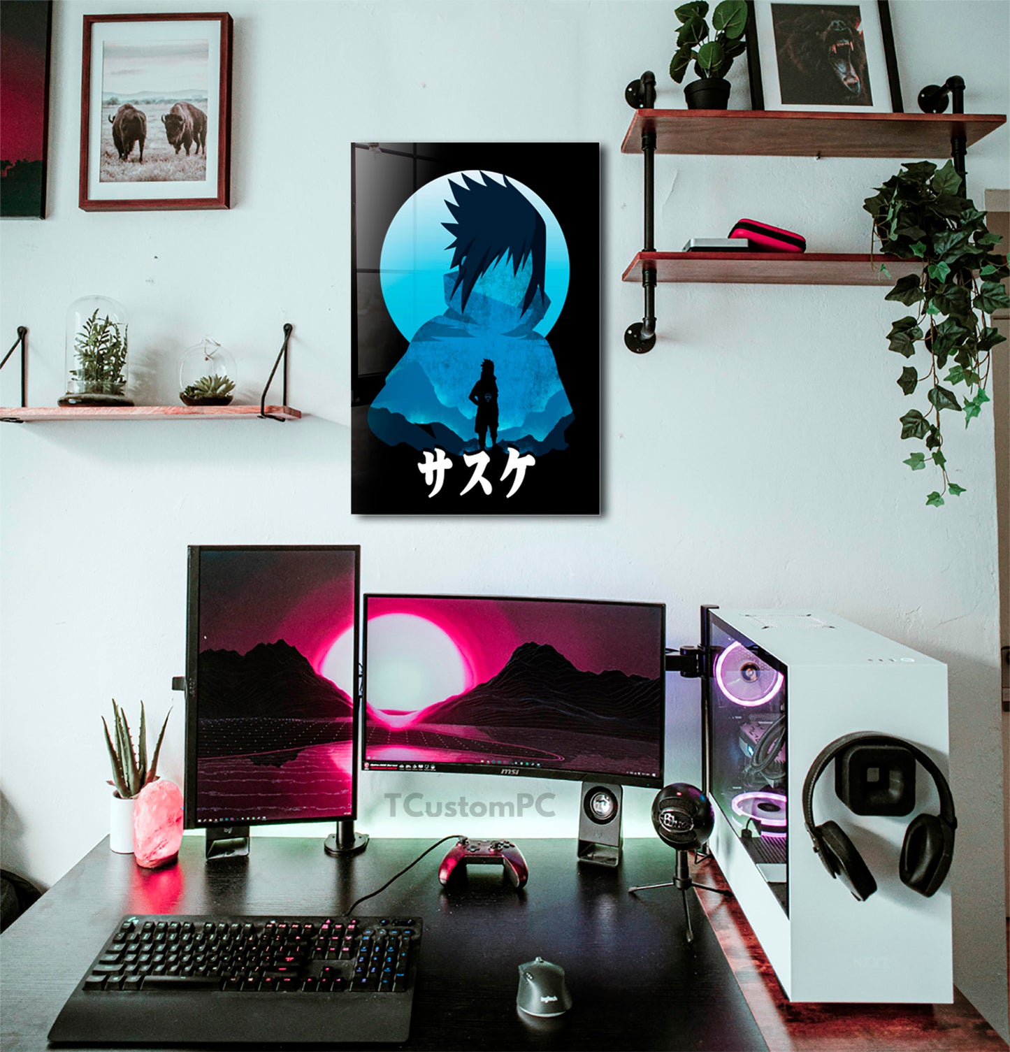 Cuadro Sasuke Anime shadow