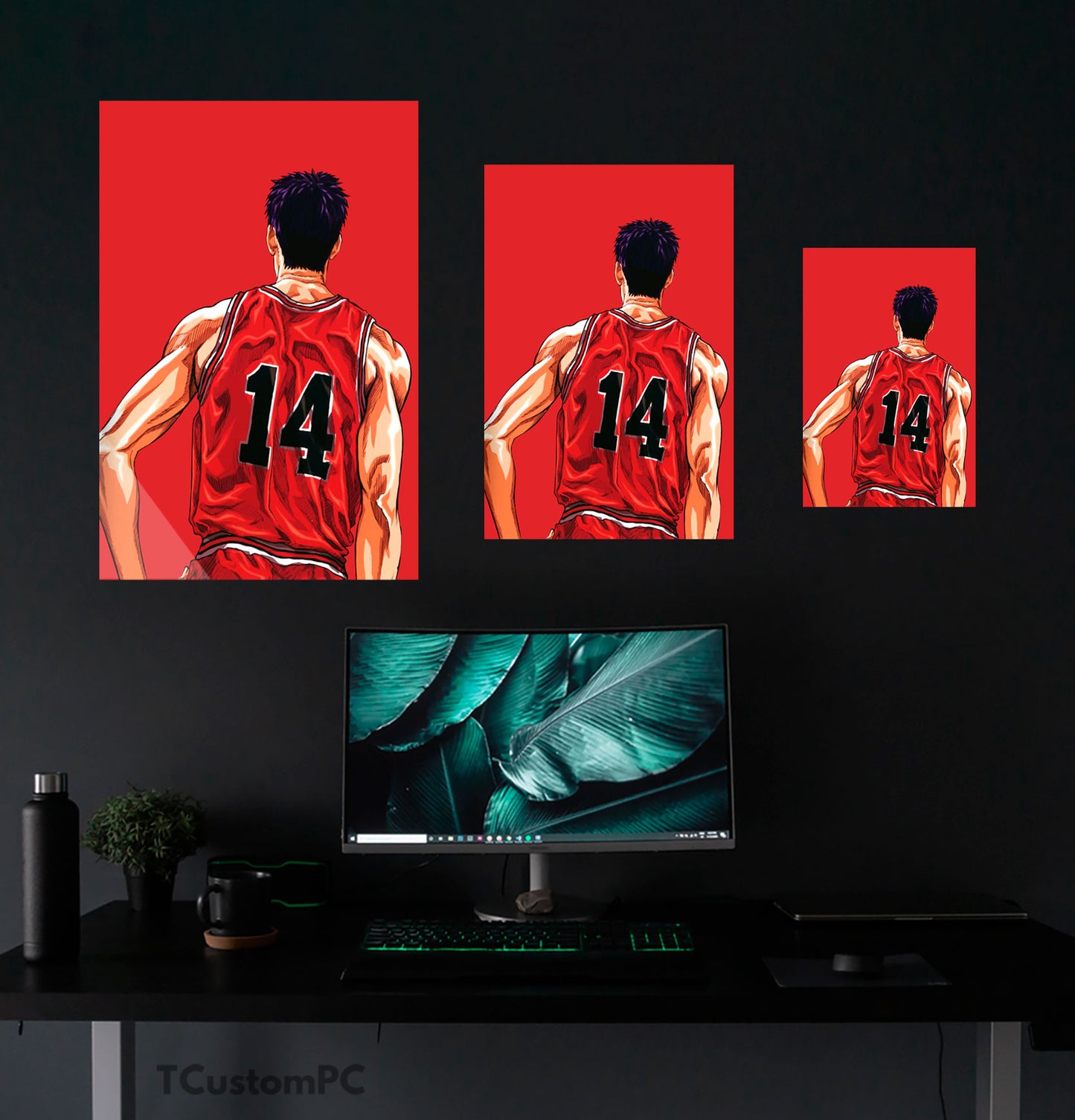 Cuadro slam dunk Mitsui Hisashi vector