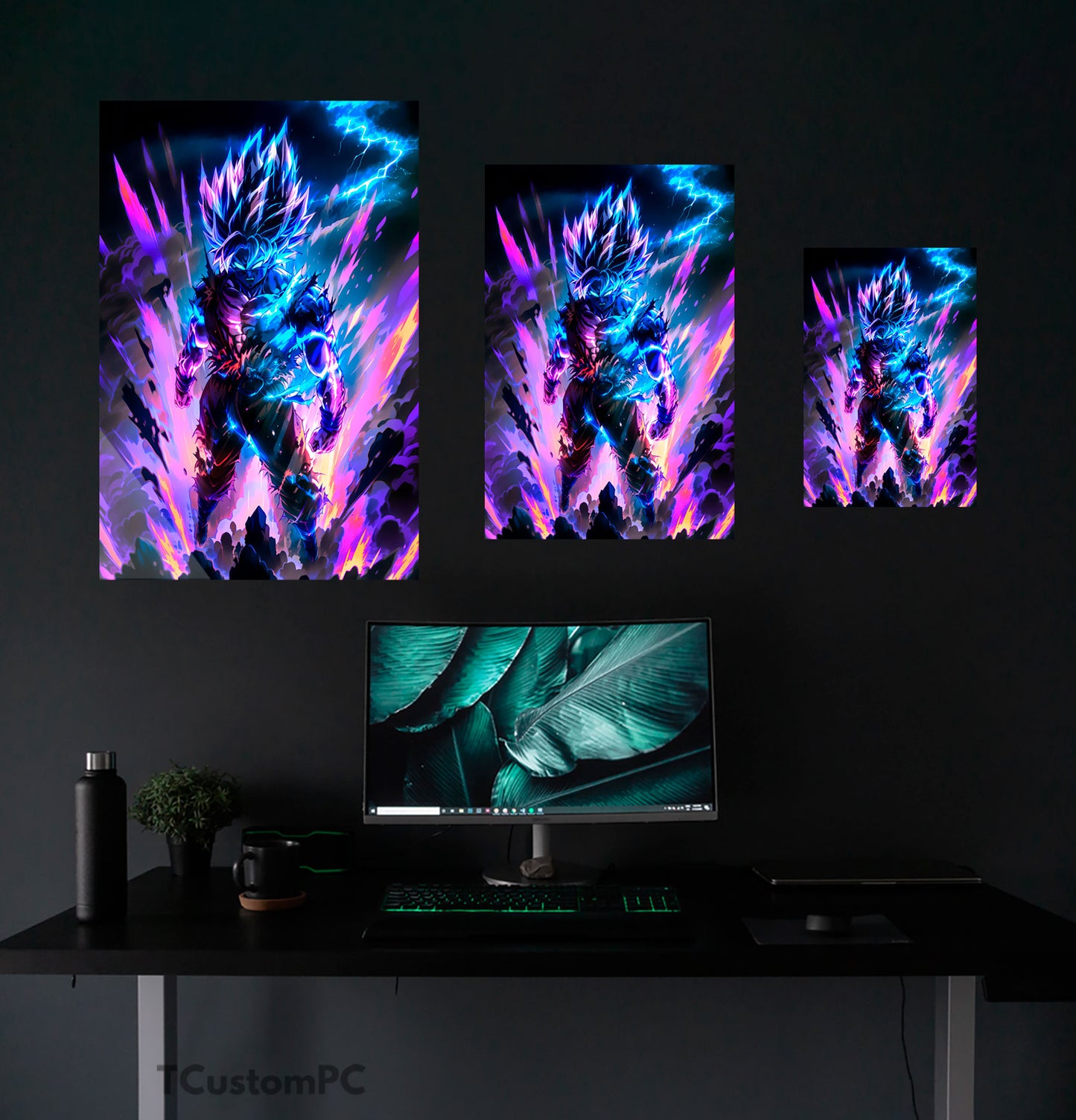 ultimate goku rage painting