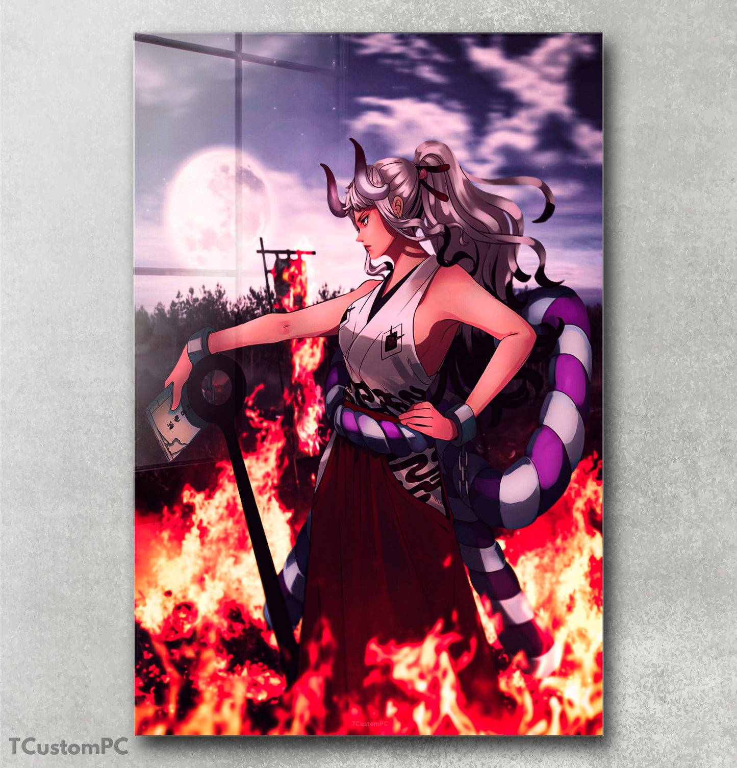 Cuadro Yamato in the flames