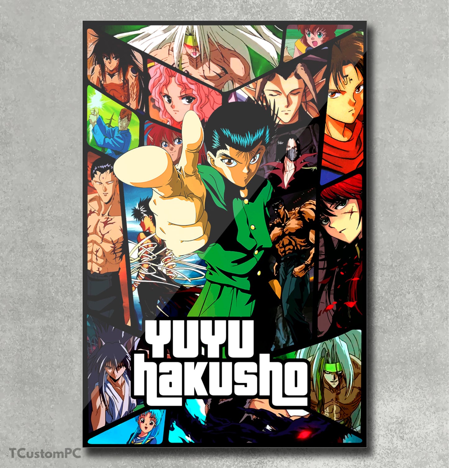 Cuadroyuyu hakusho ultimate anime vector