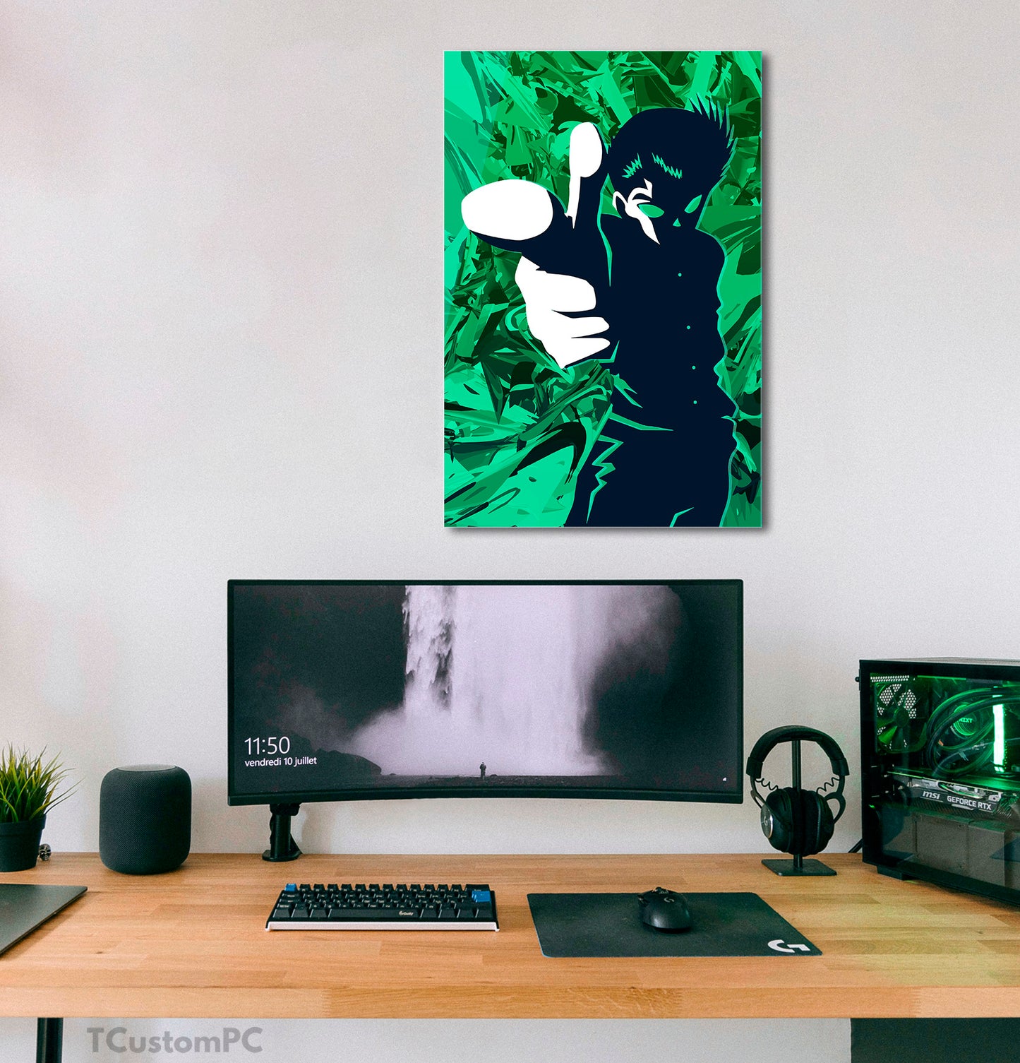 Cuadro yuyu hakusho uraneshi green vector