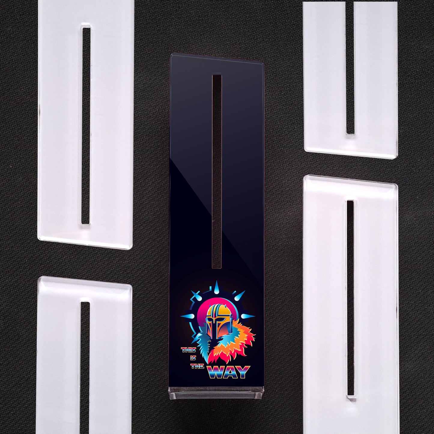 Mandalorian | Soporte Gráfica Vertical Acrílico