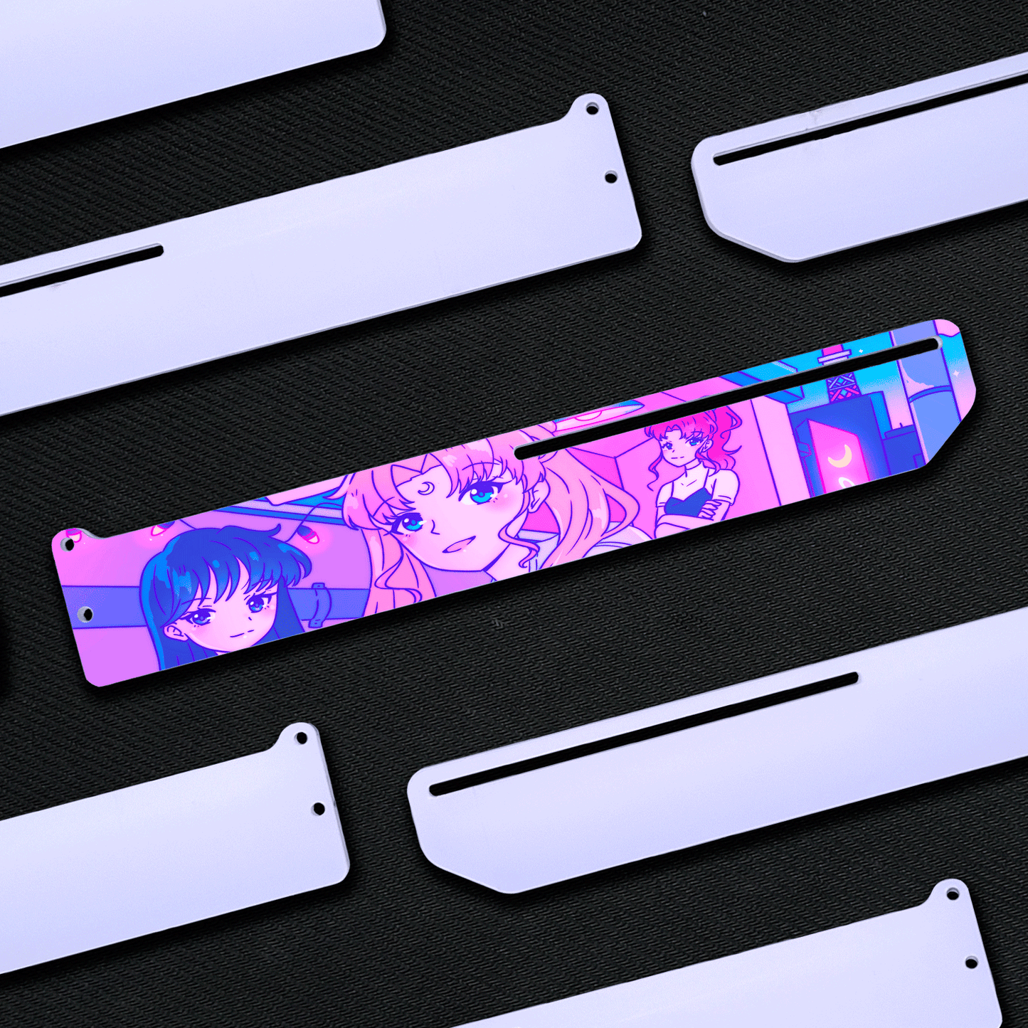 Sailor Moon Squad | Soporte Gráfica Horizontal Acrílico