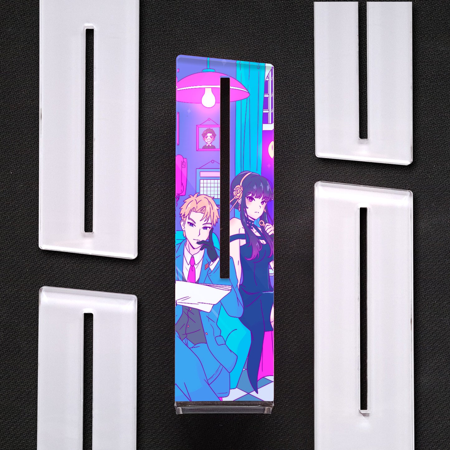Loid Forger & Yor Forger, SPY×FAMILY | Soporte Gráfica Vertical Metacrilato
