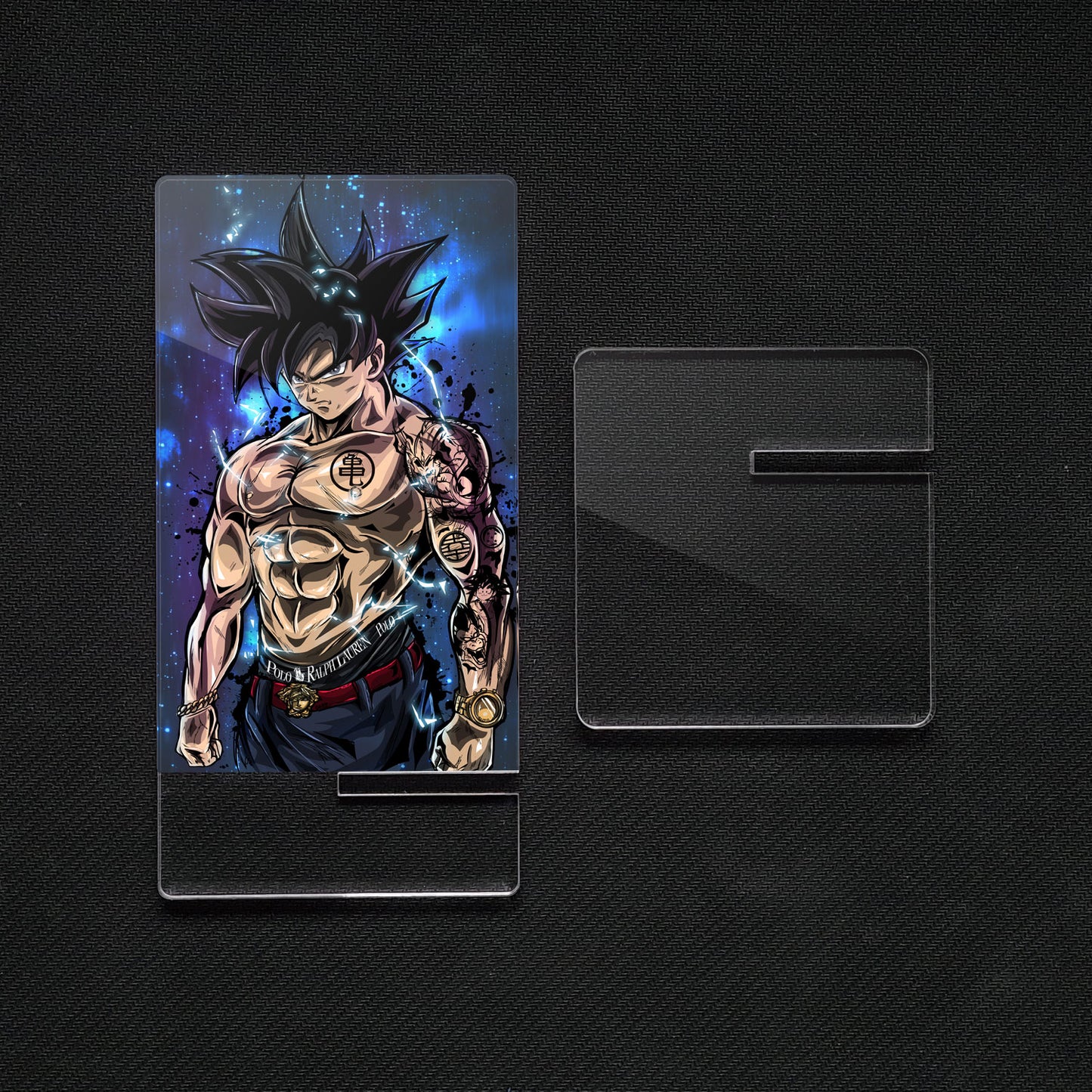 Soporte para Móvil de Dragon Ball Goku, de metacrilato