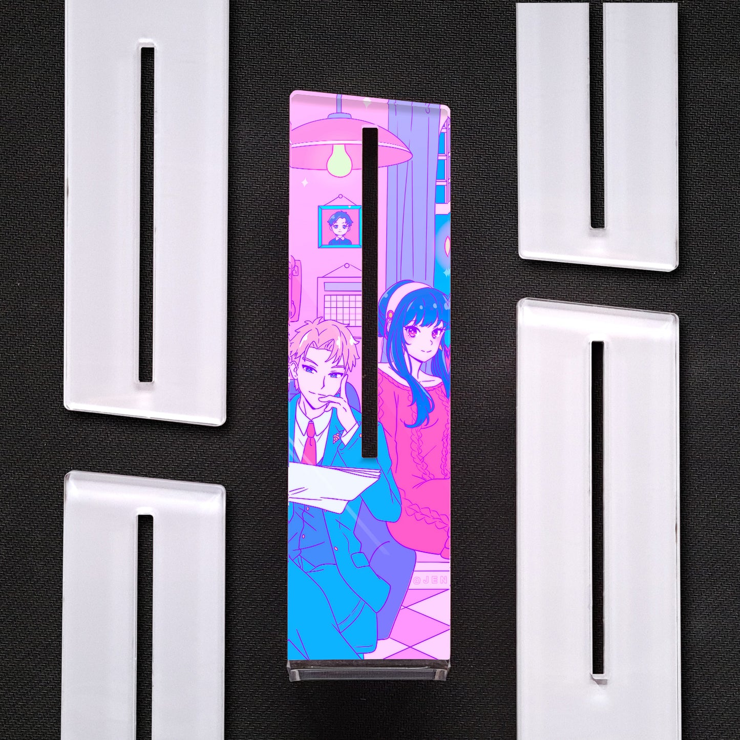 Loid Forger & Yor Forger, SPY×FAMILY | Soporte Gráfica Vertical Metacrilato